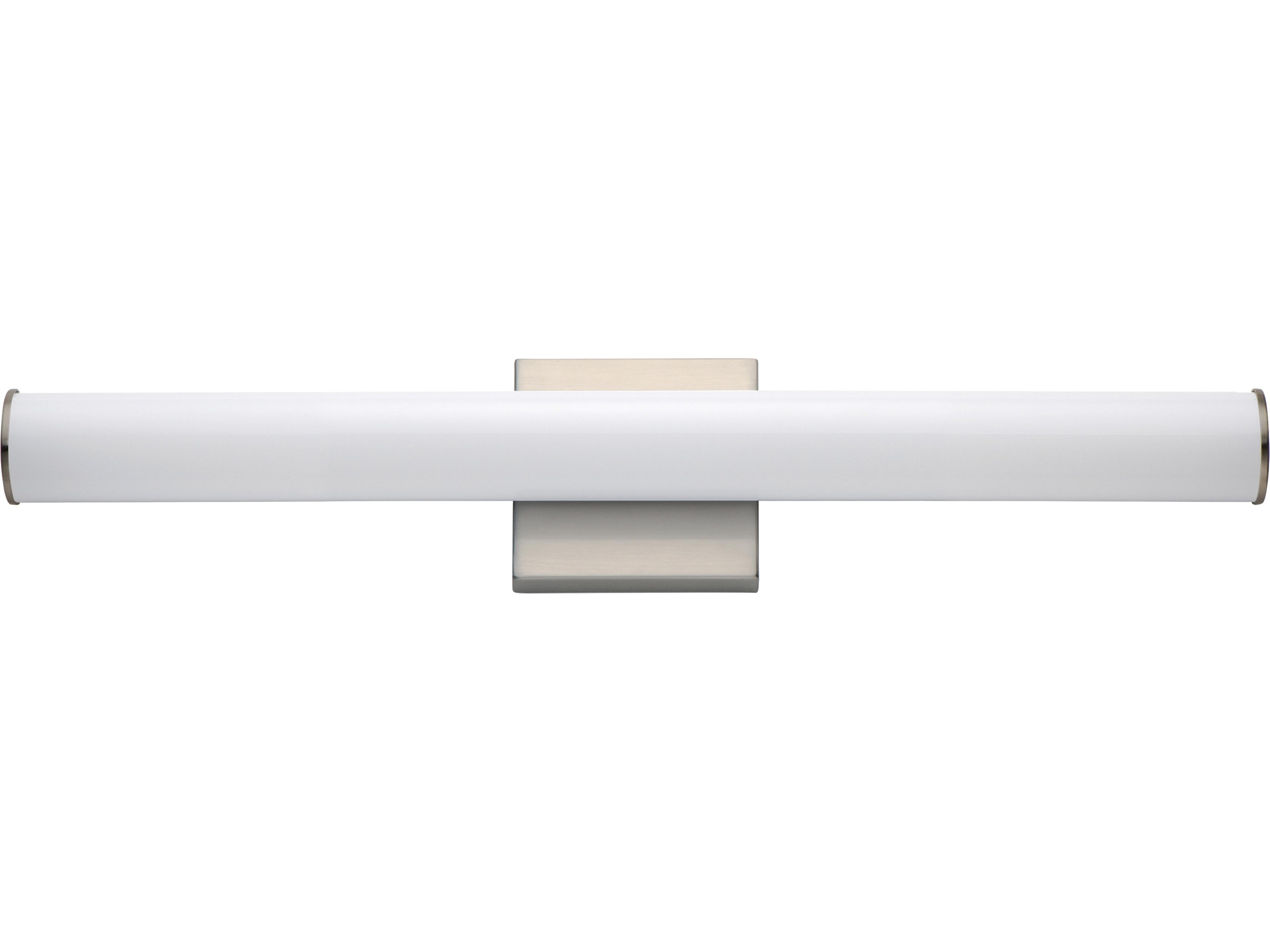 Rail 1-Light Satin Nickel Vanity Light