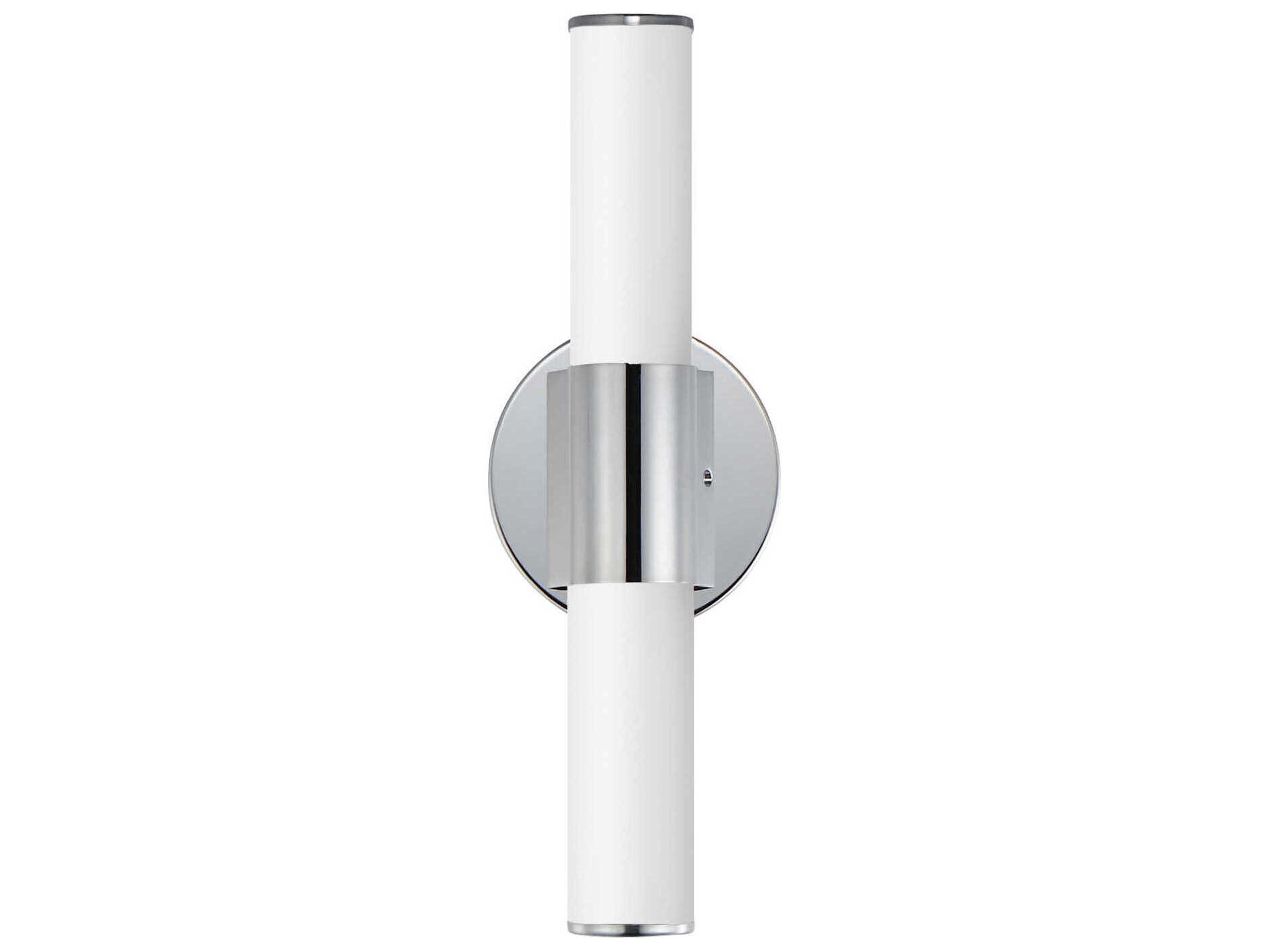 Tubo 1-Light Polished Chrome Vanity Light