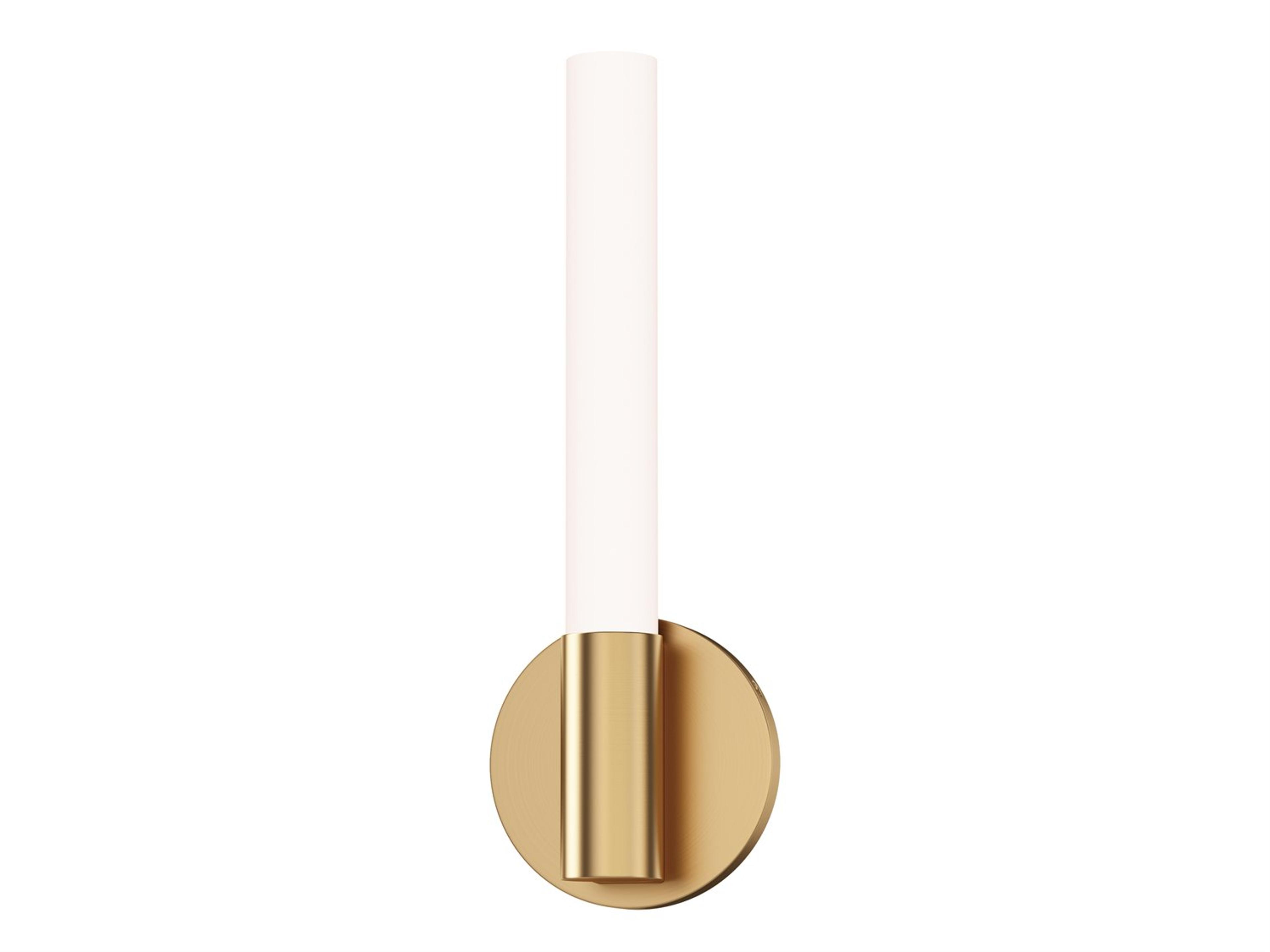 Tubi 1- Light Natural Aged Brass Wall Sconce