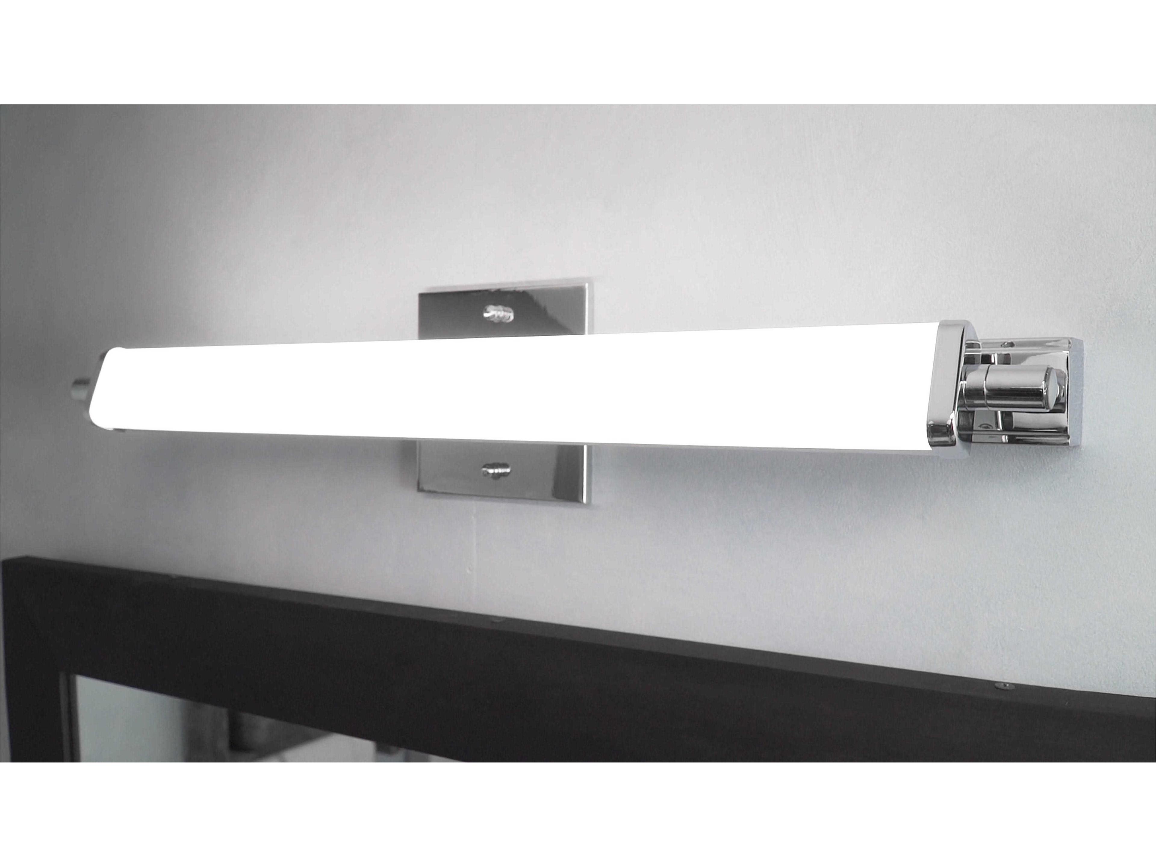 Maxim Lighting Director 1-Light Polished Chrome Glass LED Vanity Light