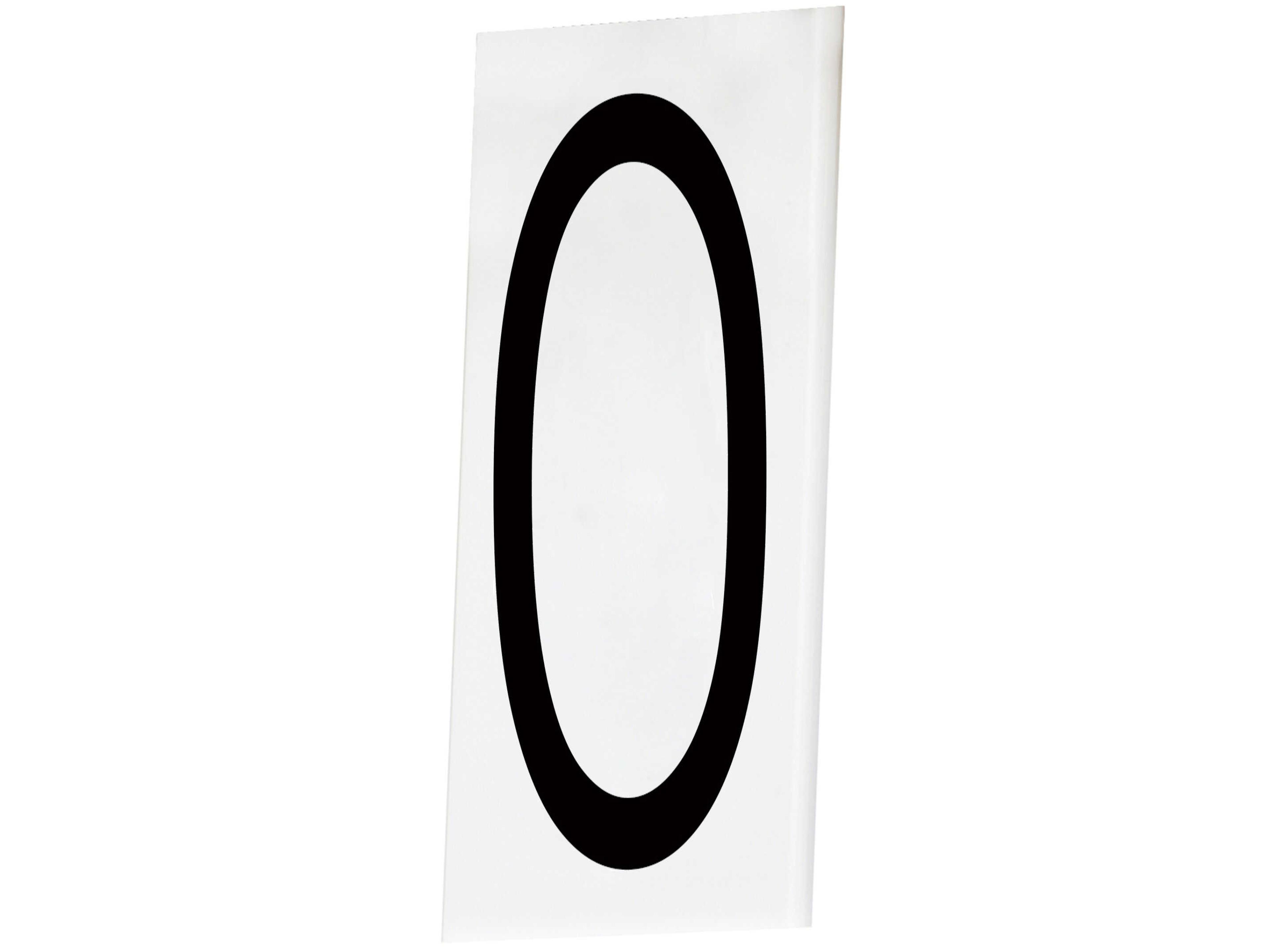 Address Singleton House Number-0 Wall Plate