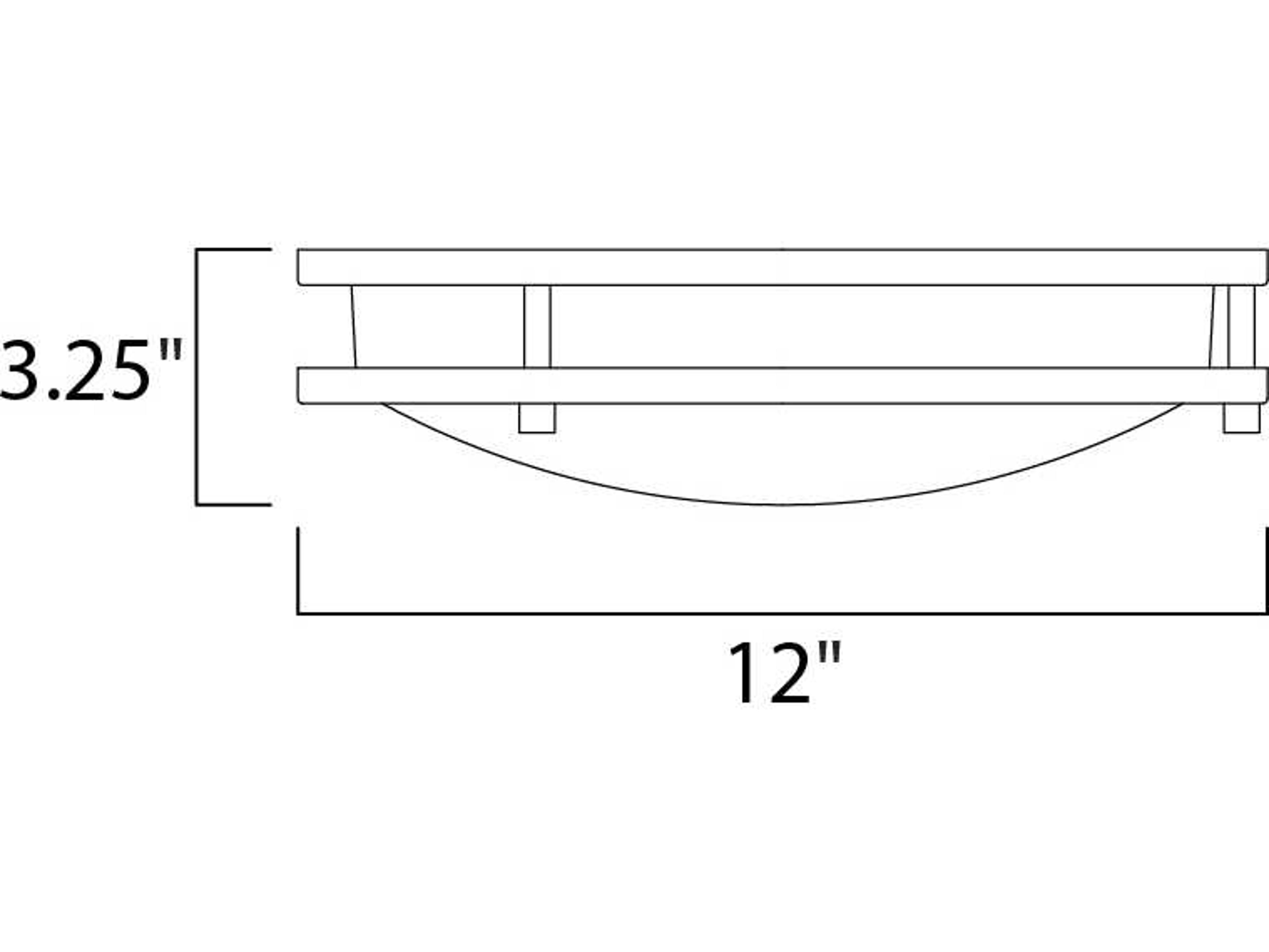 Maxim Lighting Satin Nickel Glass LED Round Flush Mount