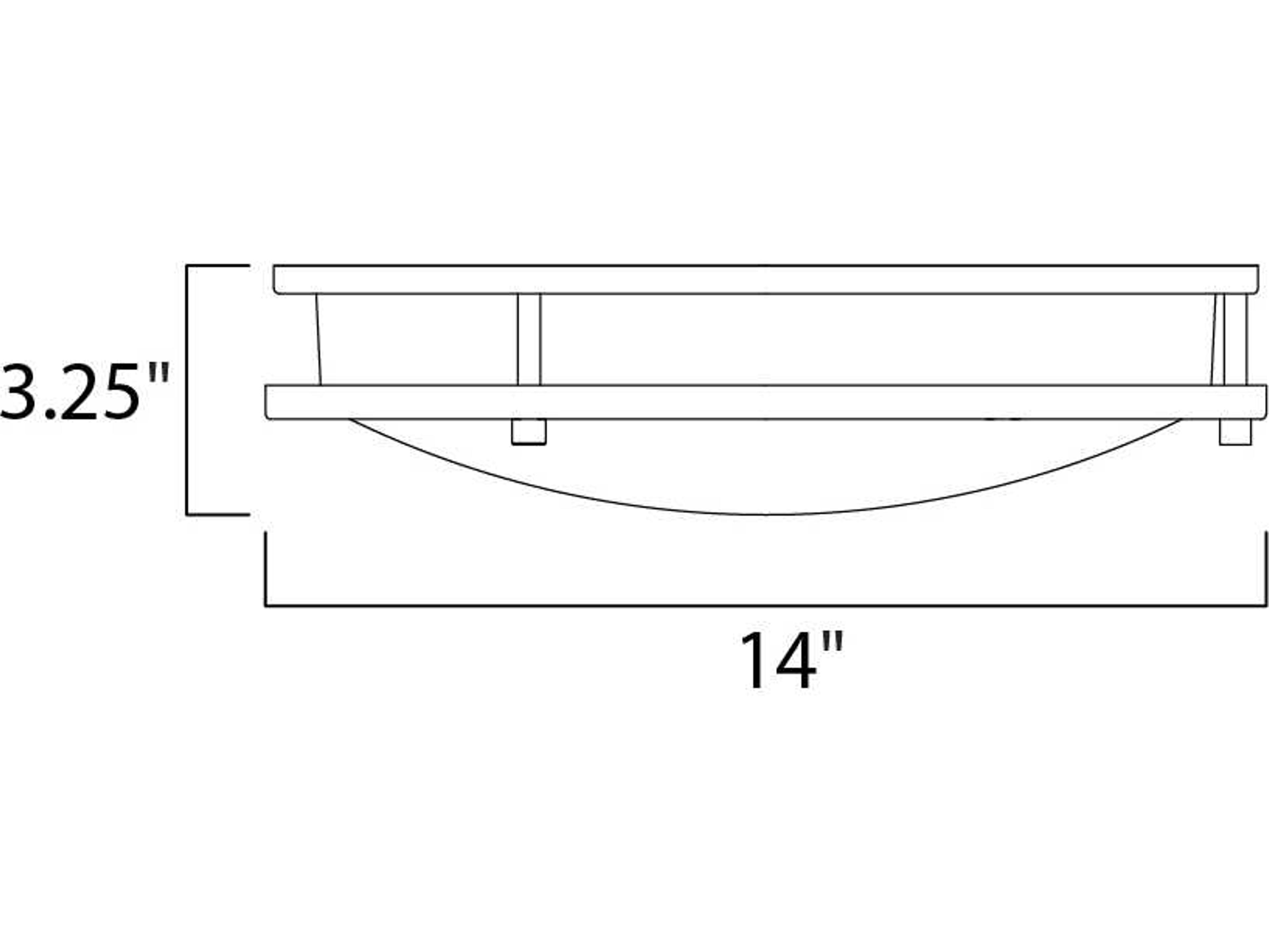 Maxim Lighting Satin Nickel Glass LED Round Flush Mount