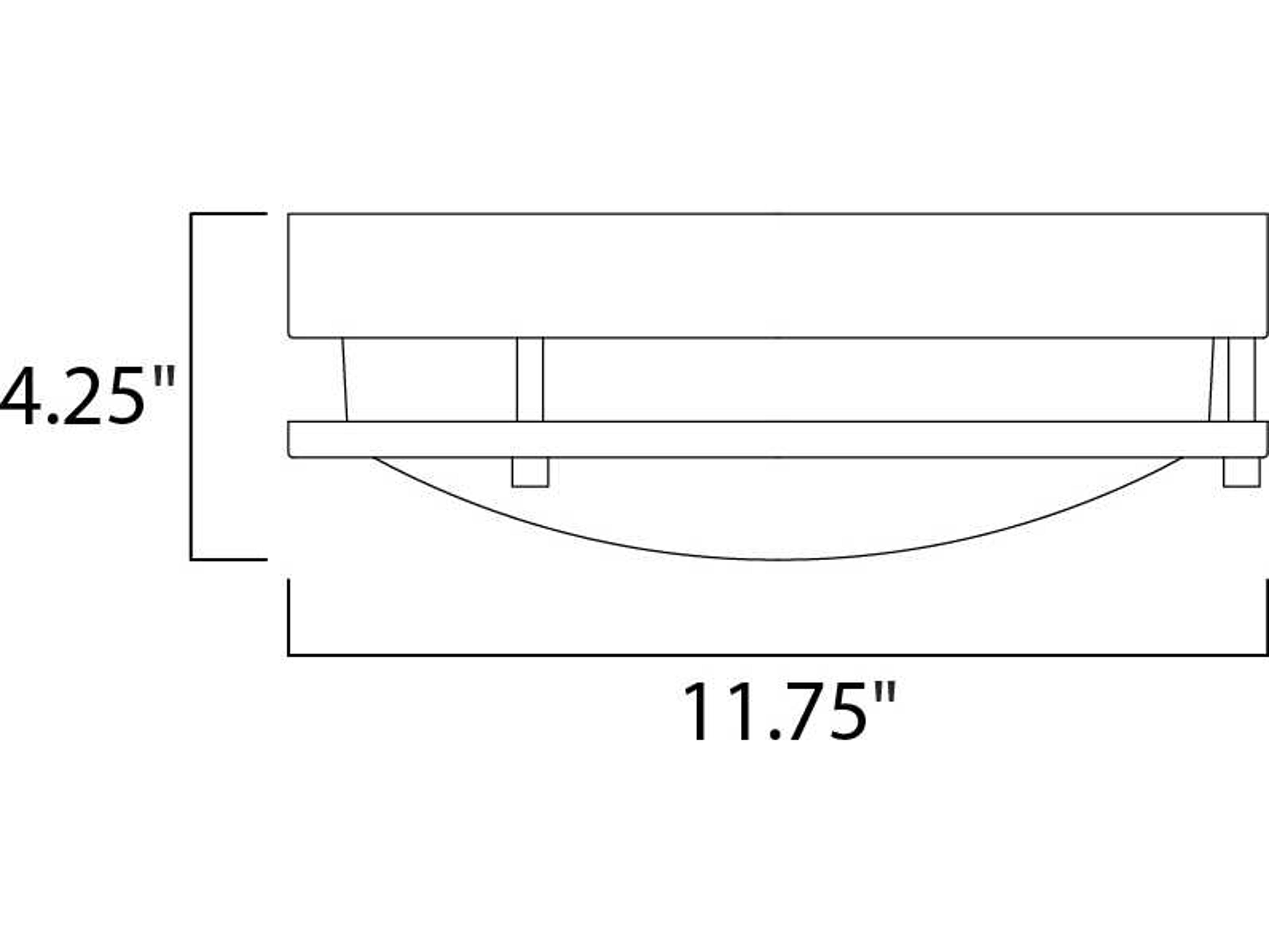 Maxim Lighting Satin Nickel Glass LED Round Flush Mount
