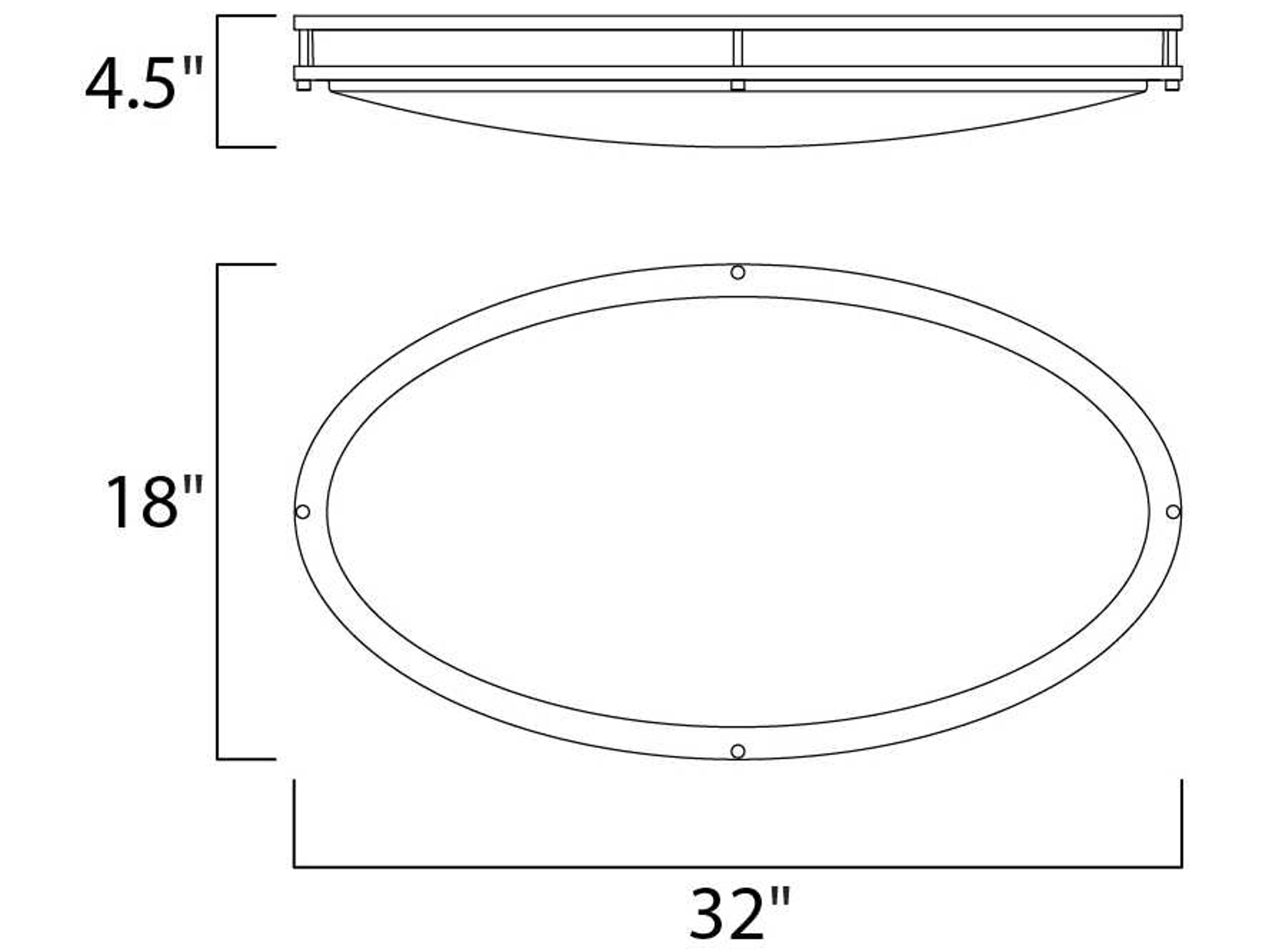 Maxim Lighting Satin Nickel Glass LED Round Flush Mount