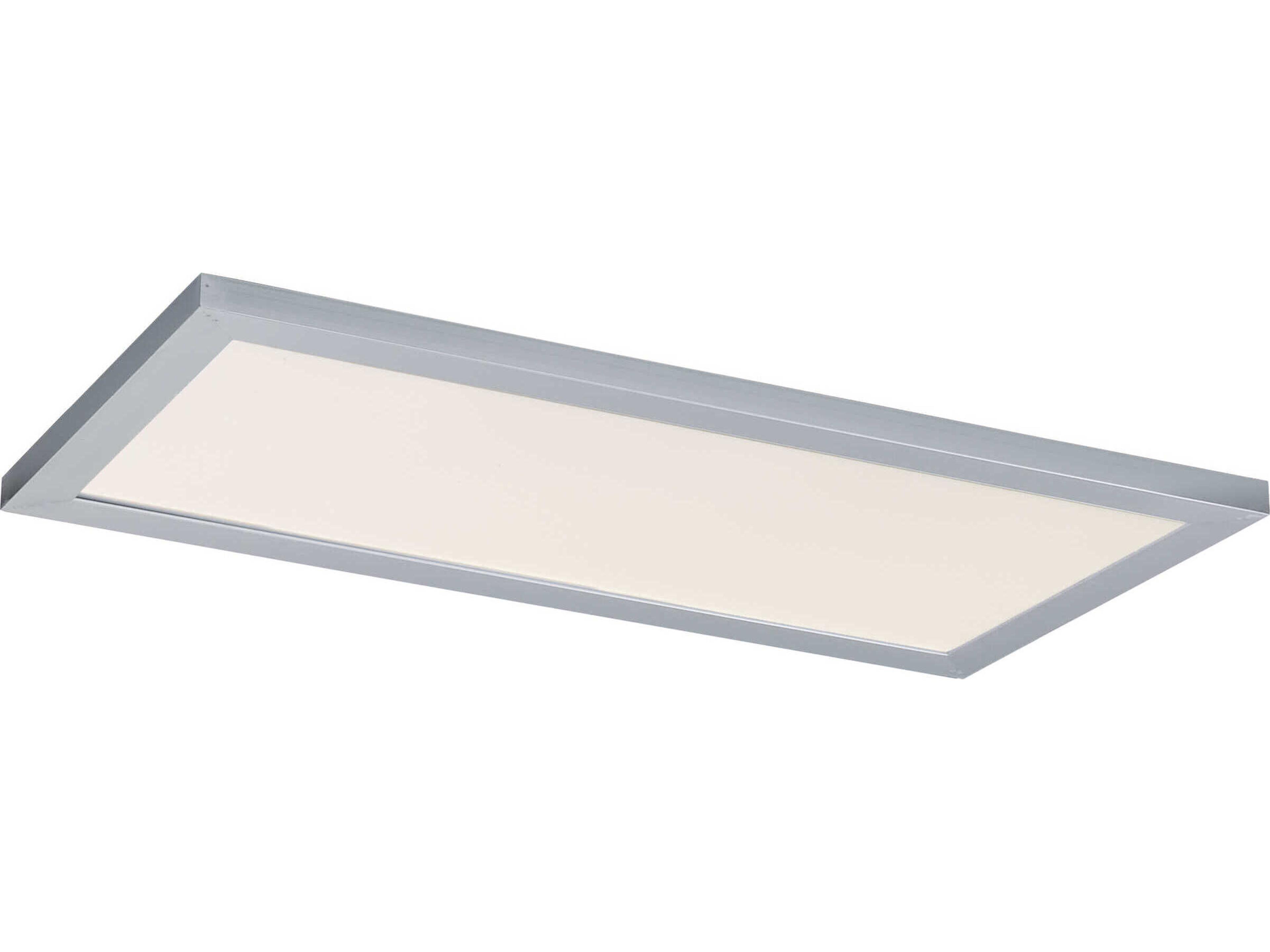 Sky 1-Light Brushed Aluminum Silver Flush Mount
