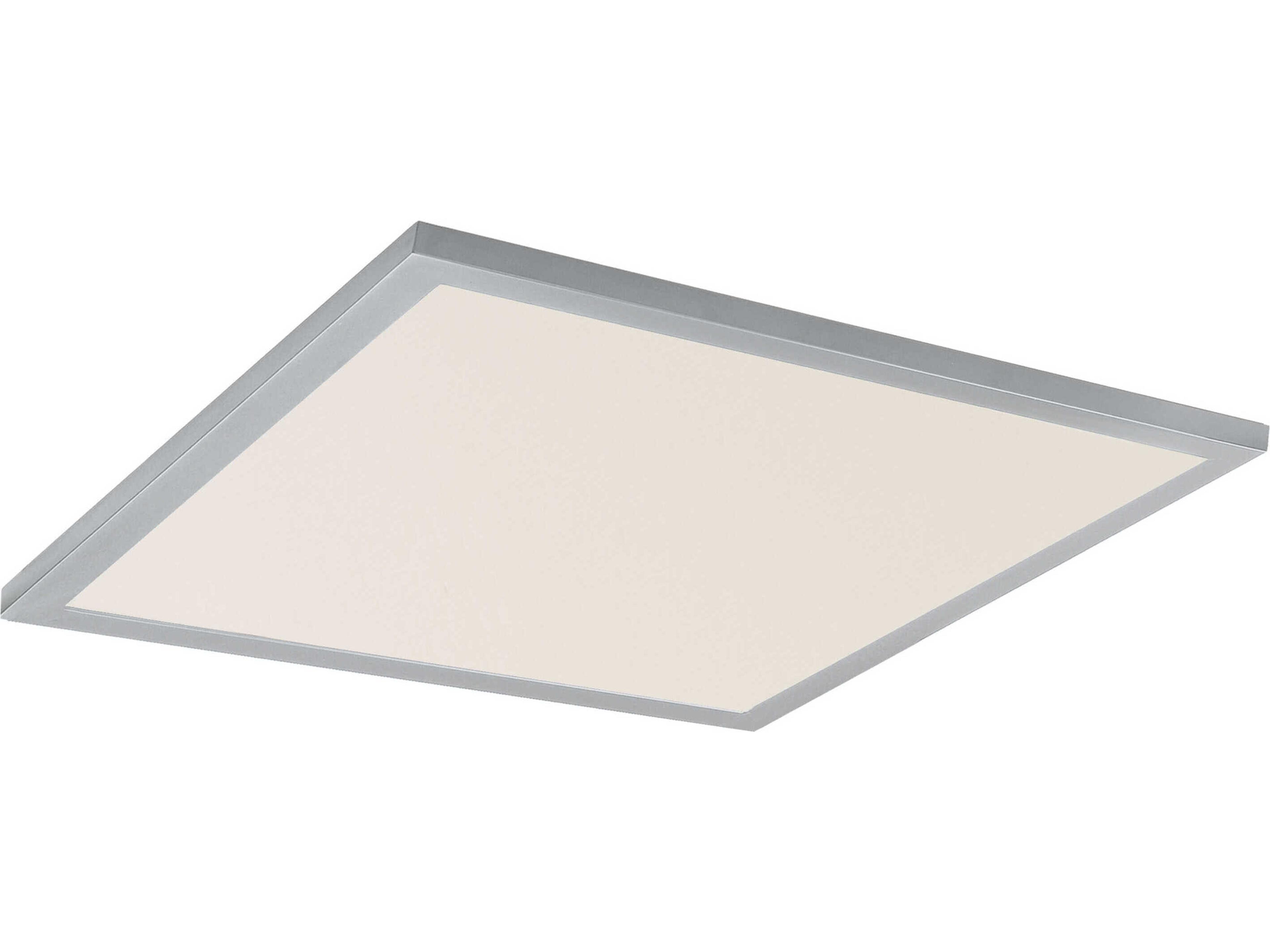 Sky 1-Light Brushed Aluminum White Flush Mount