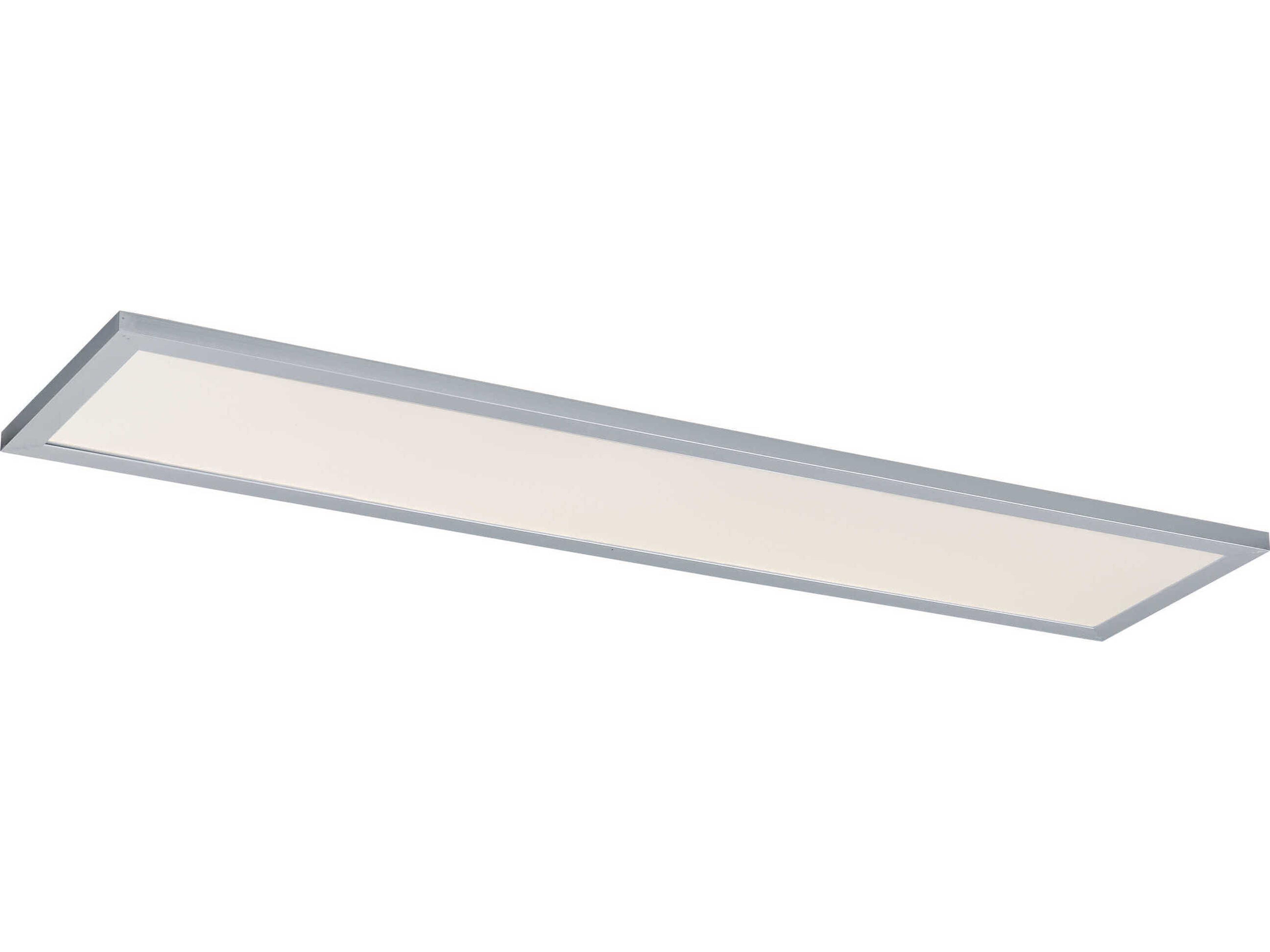 Sky 1-Light Brushed Aluminum Silver Flush Mount