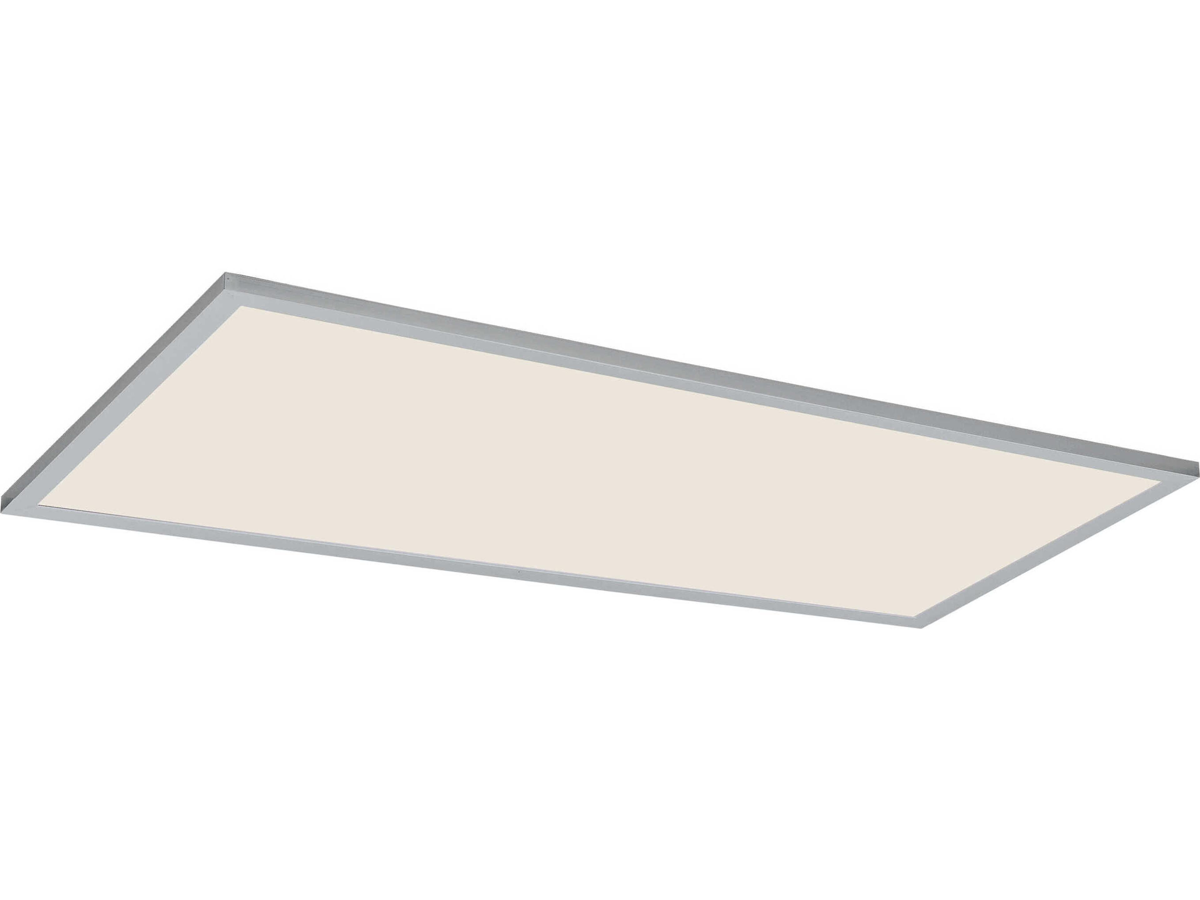 Sky 1-Light Brushed Aluminum Silver Flush Mount