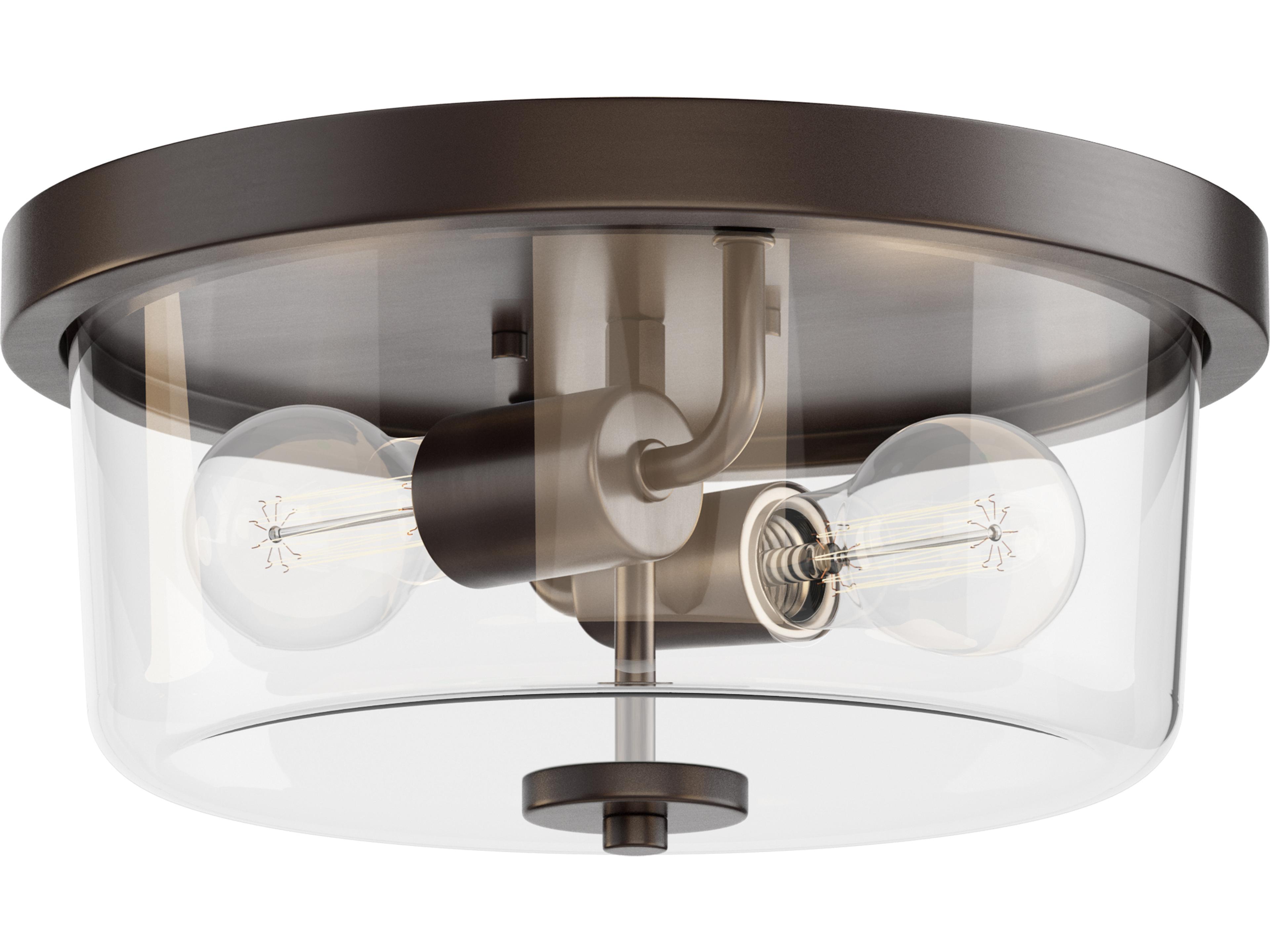 Fuller 2- Light Oil Rubbed Bronze Drum Flush Mount