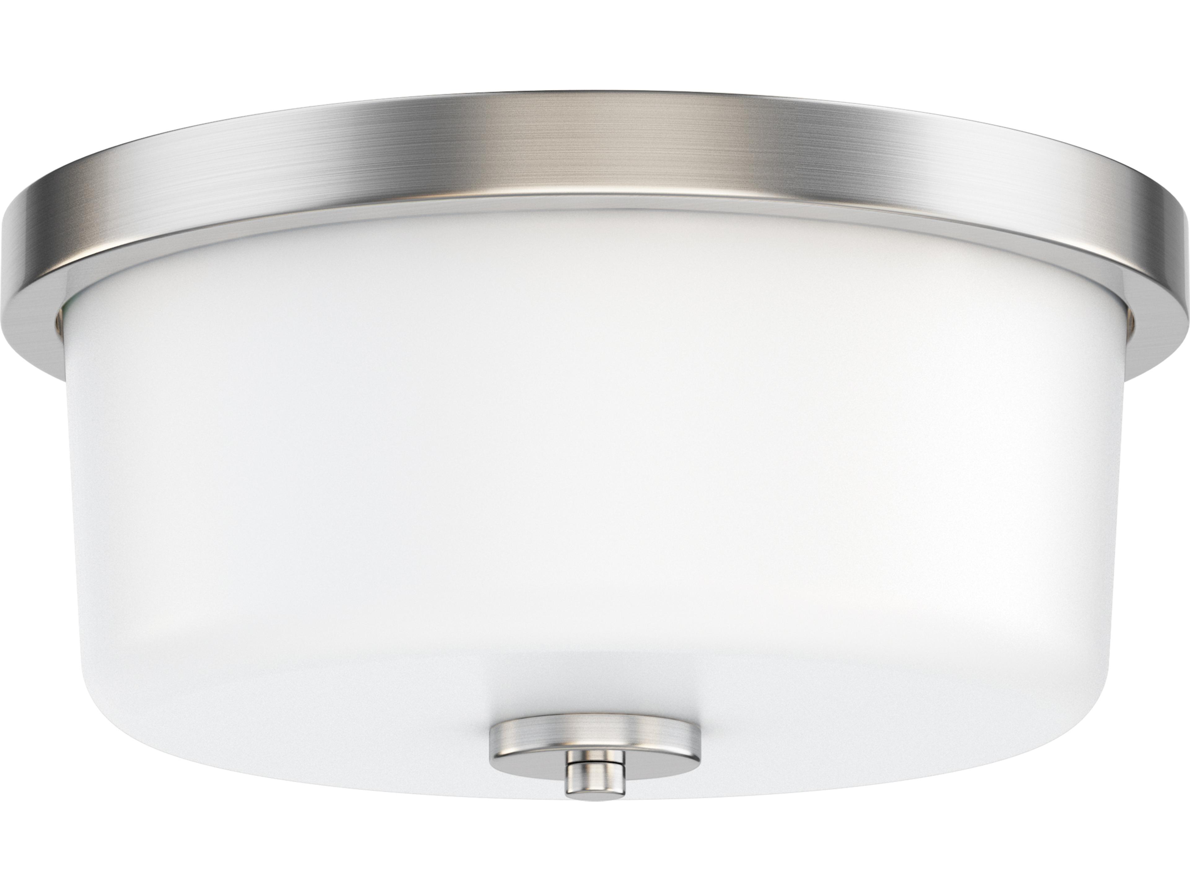 Fuller 2- Light Satin Nickel Drum Flush Mount