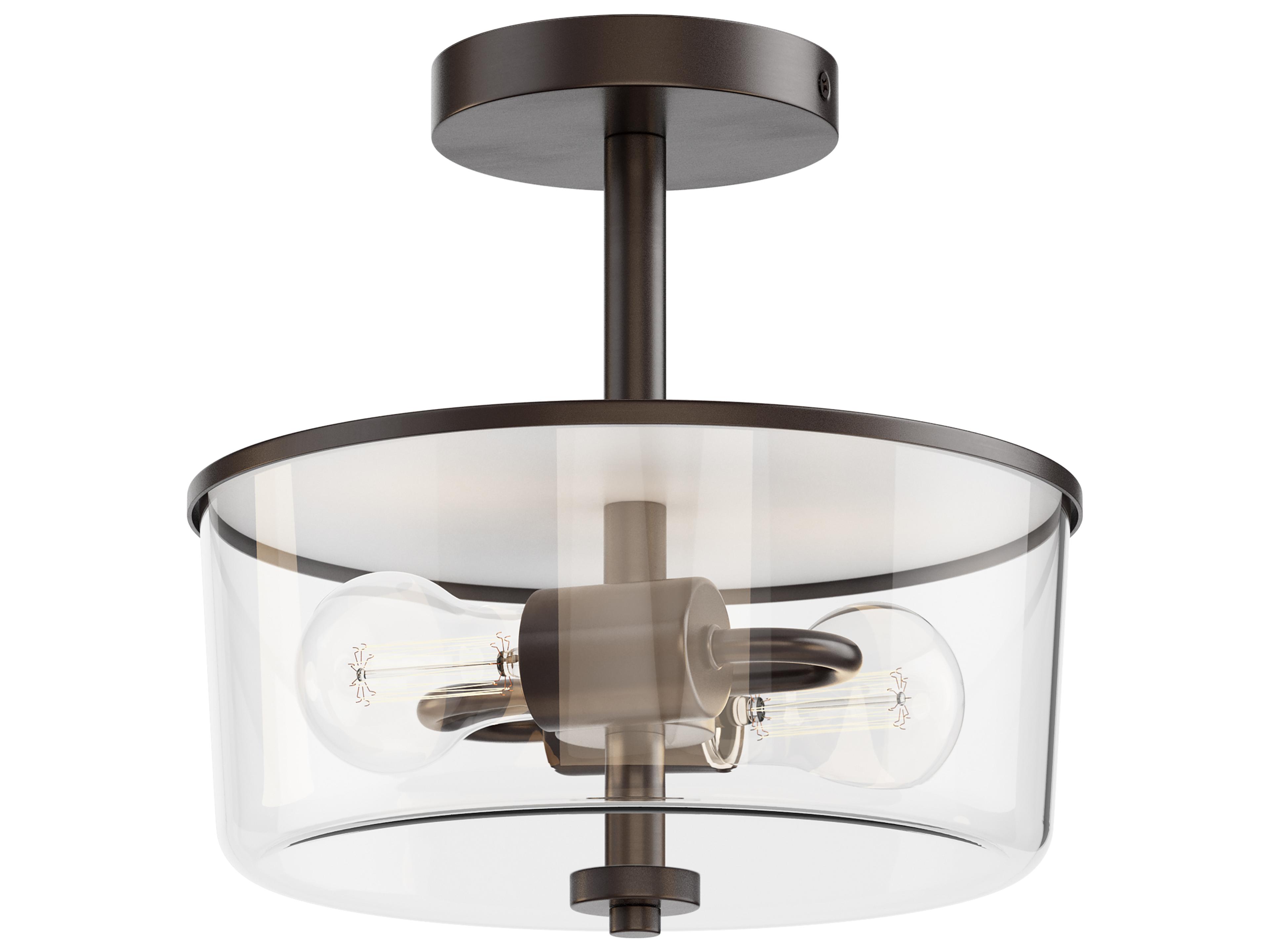 Fuller 2- Light Oil Rubbed Bronze Cylinder Pendant