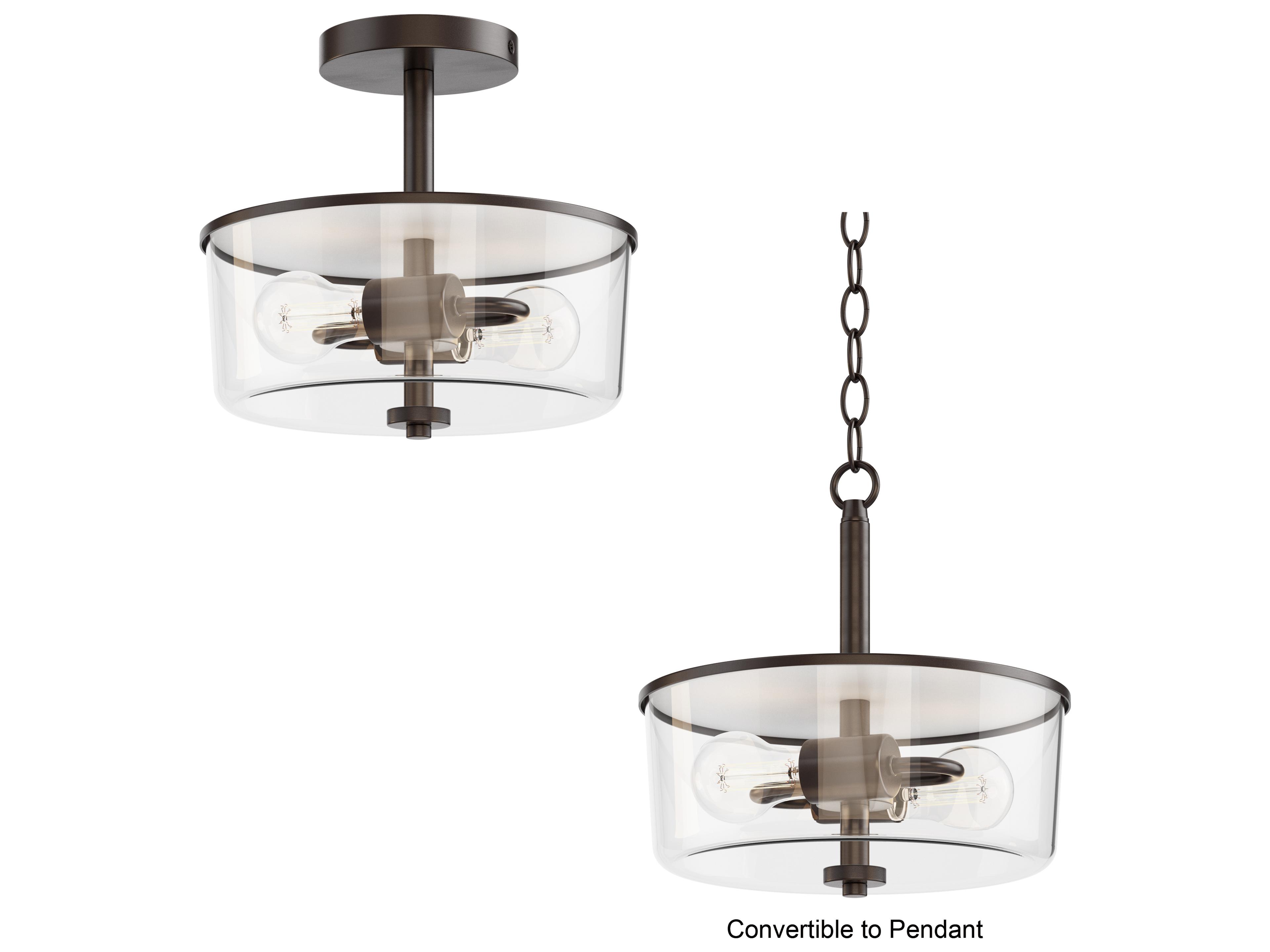 Maxim Lighting Fuller 2- Light Oil Rubbed Bronze Cylinder Pendant