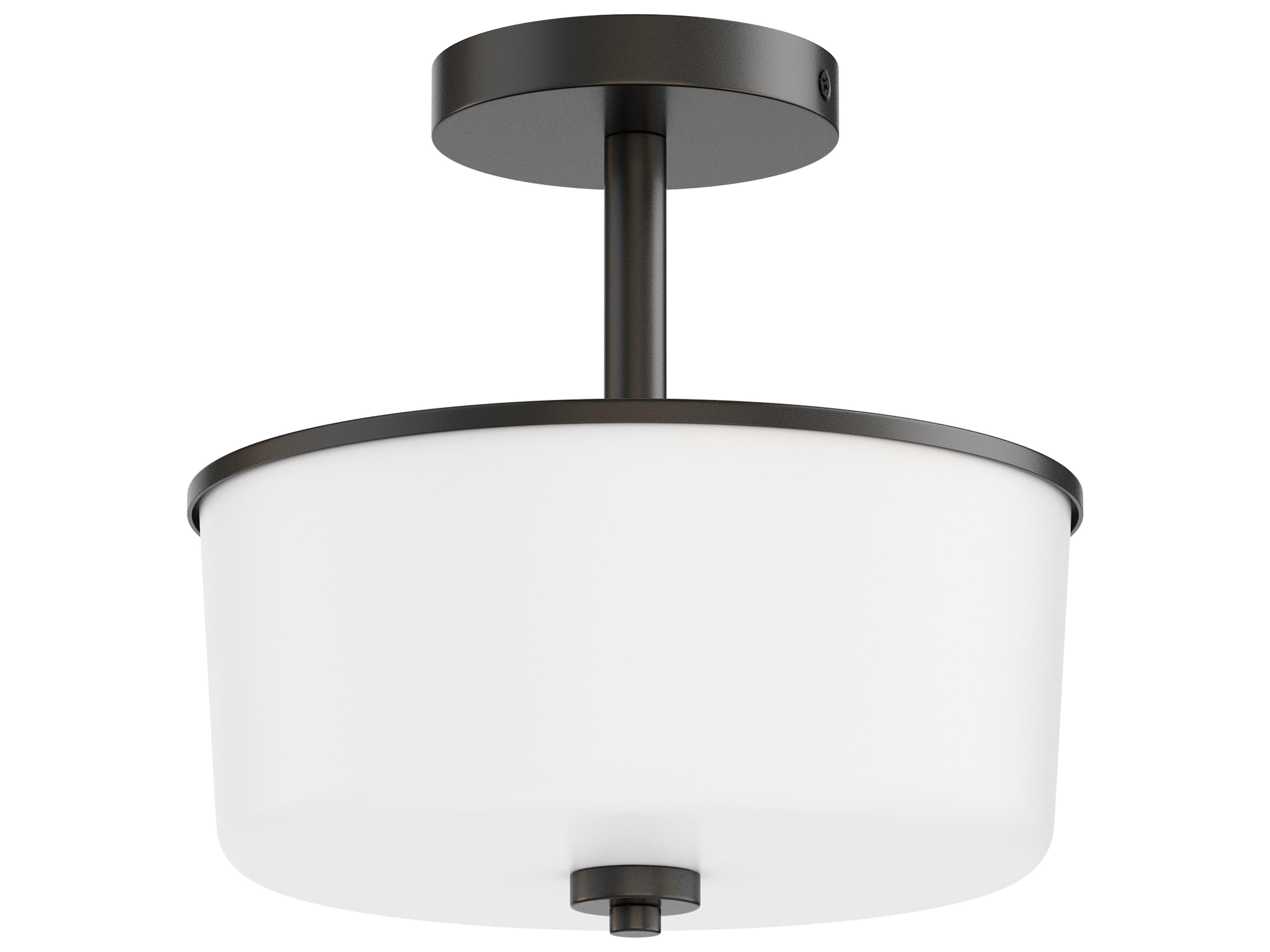 Fuller 2- Light Black Drum Pendant