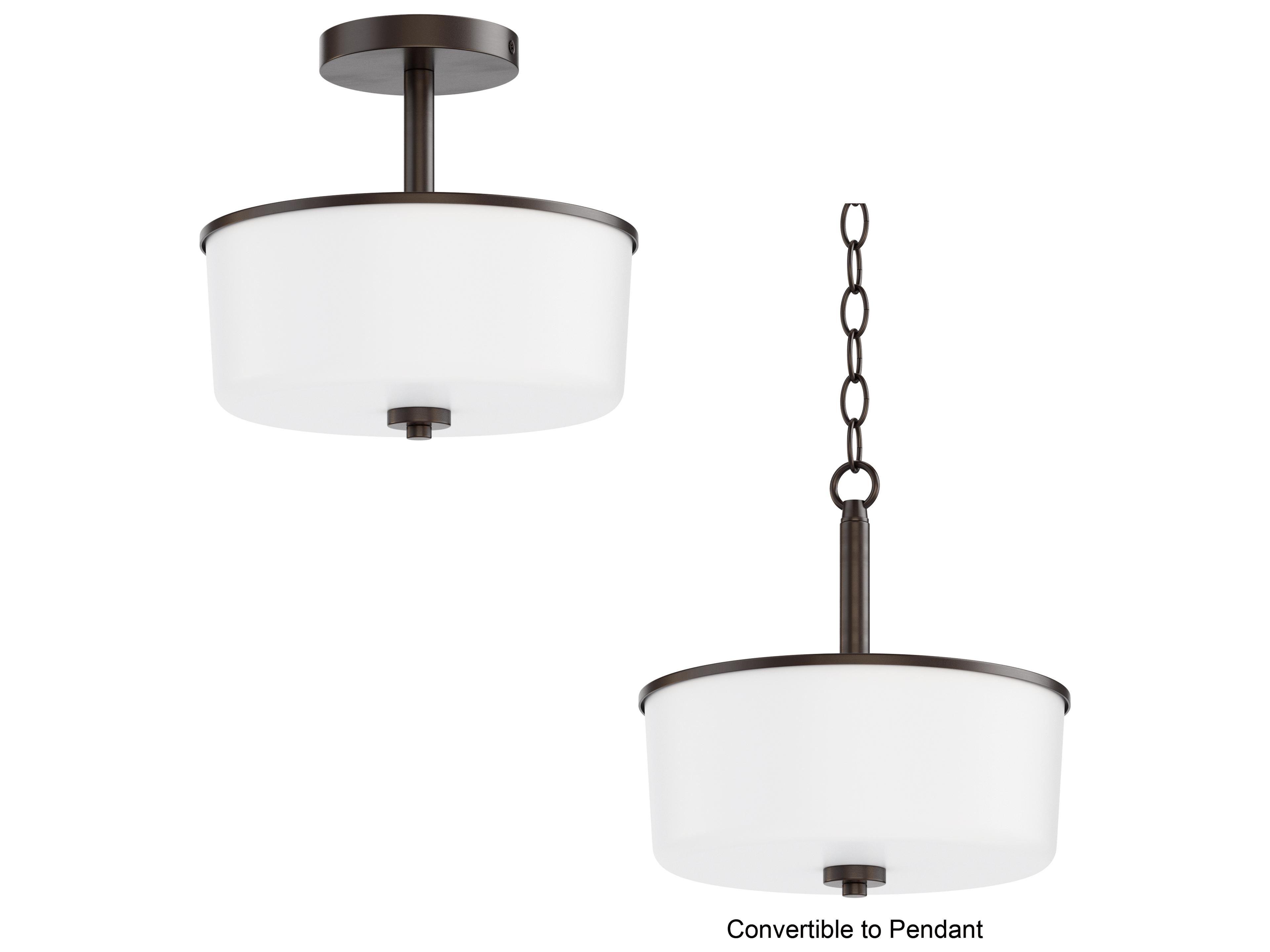 Maxim Lighting Fuller 2- Light Oil Rubbed Bronze Drum Pendant