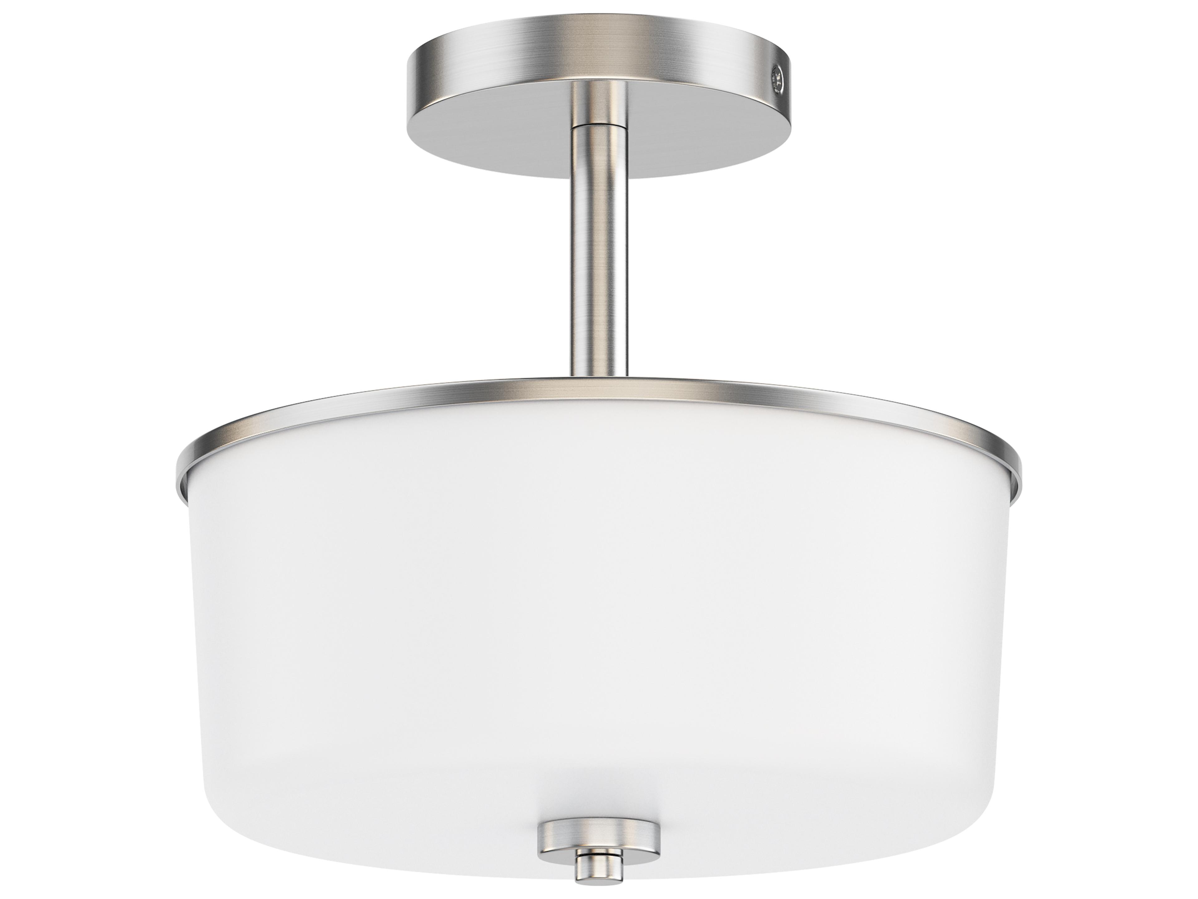Fuller 2- Light Satin Nickel Drum Pendant