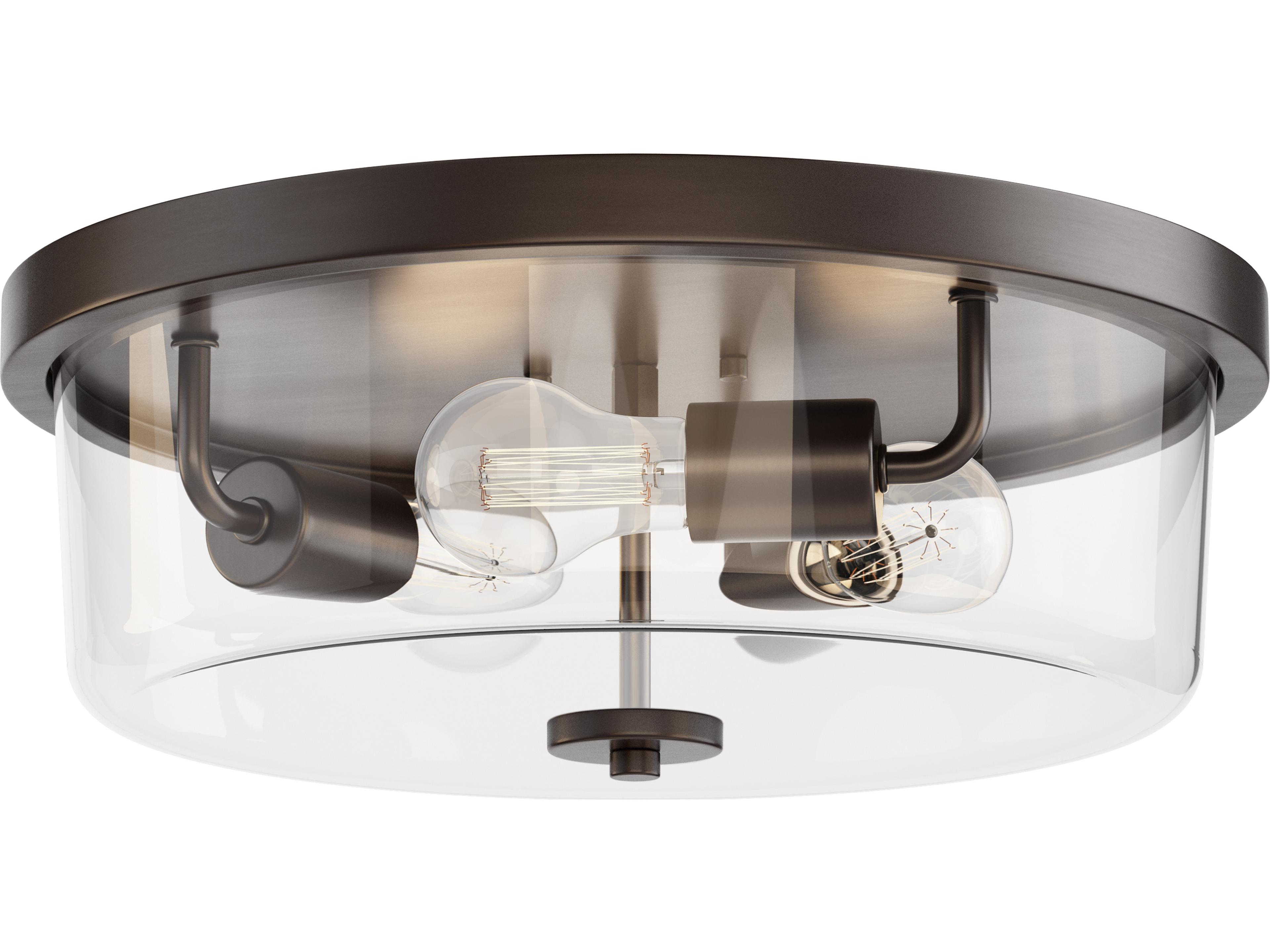 Fuller 3- Light Oil Rubbed Bronze Drum Flush Mount