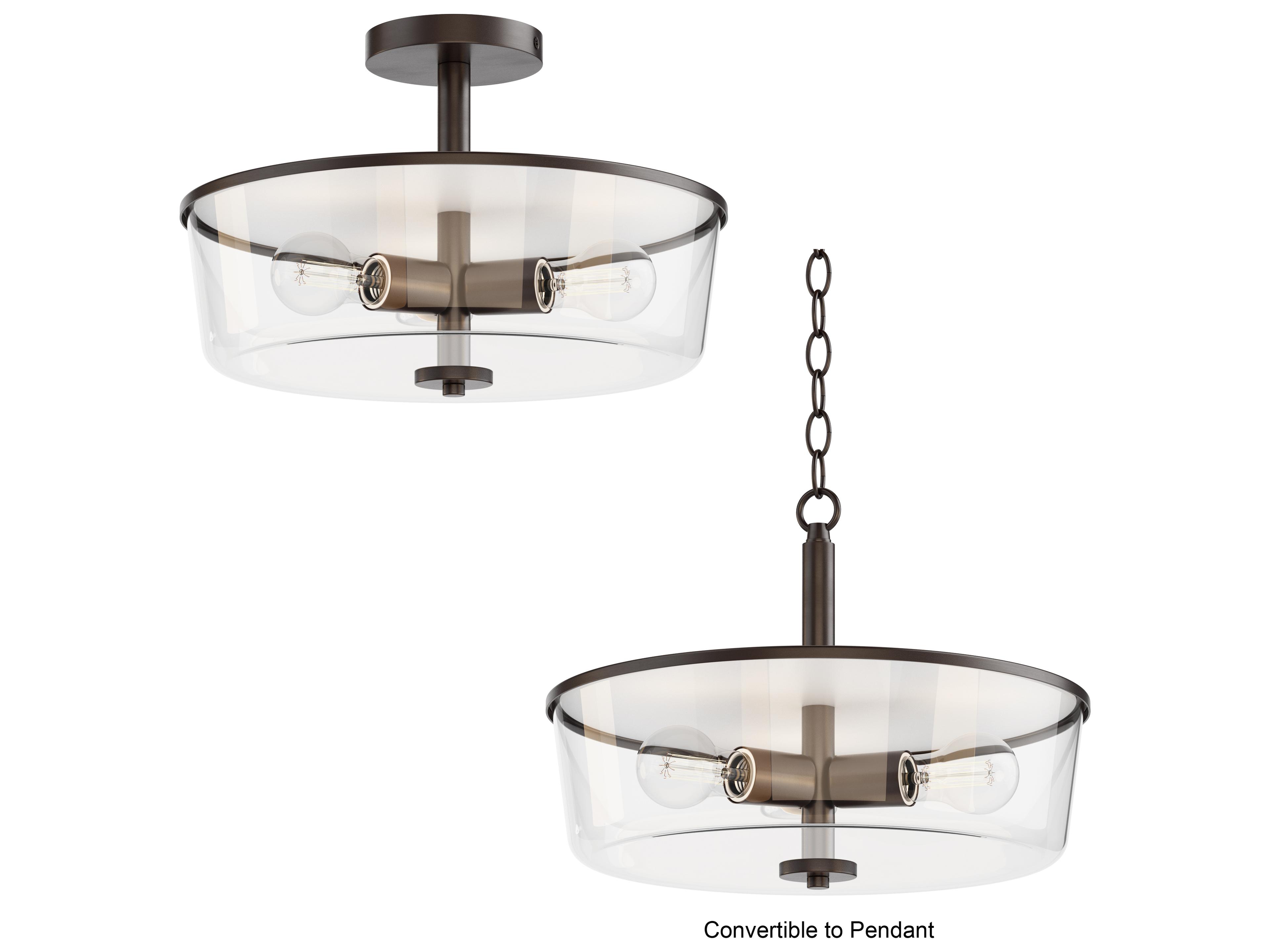 Maxim Lighting Fuller 3- Light Oil Rubbed Bronze Drum Pendant