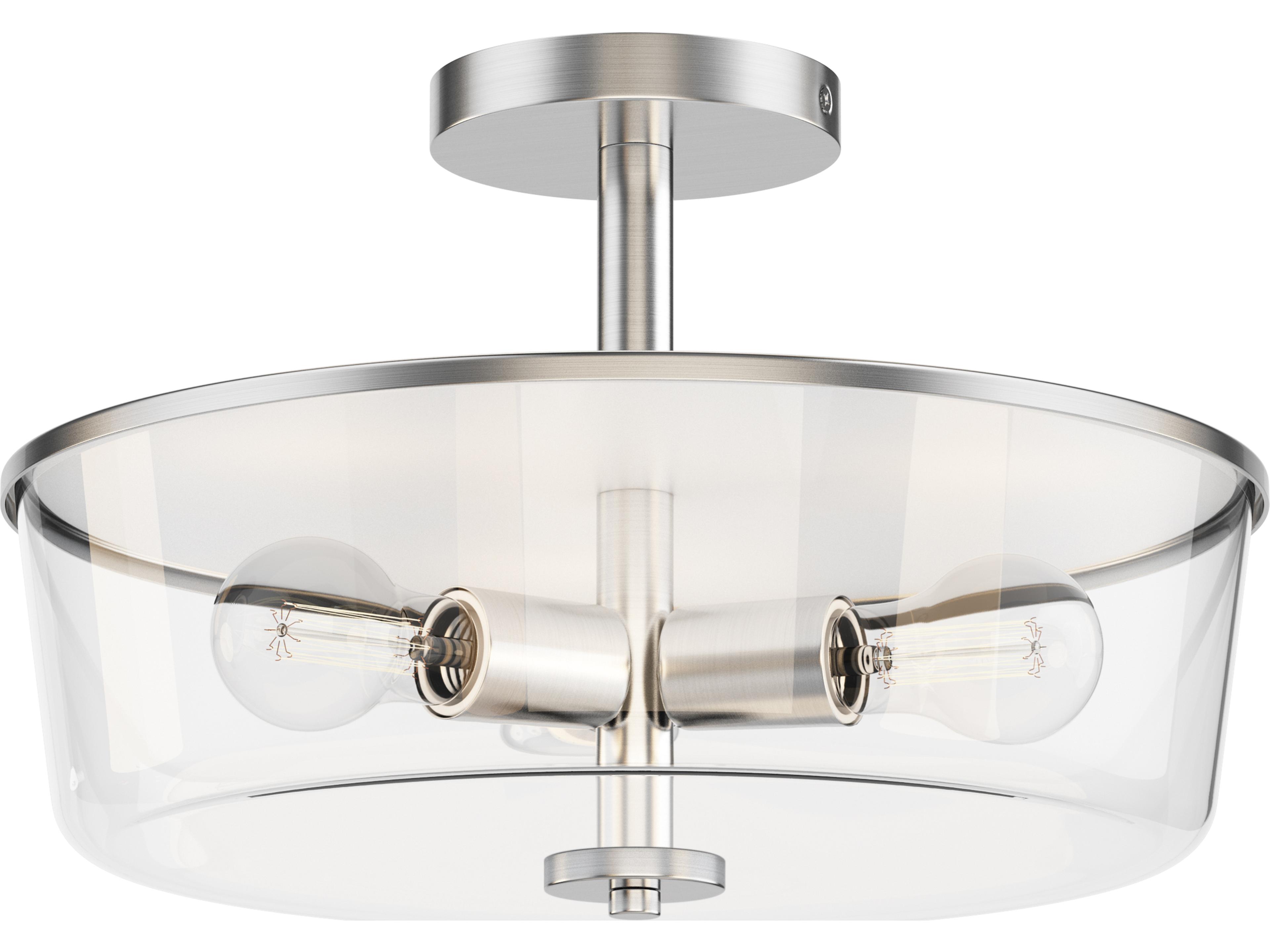 Fuller 3- Light Satin Nickel Drum Pendant