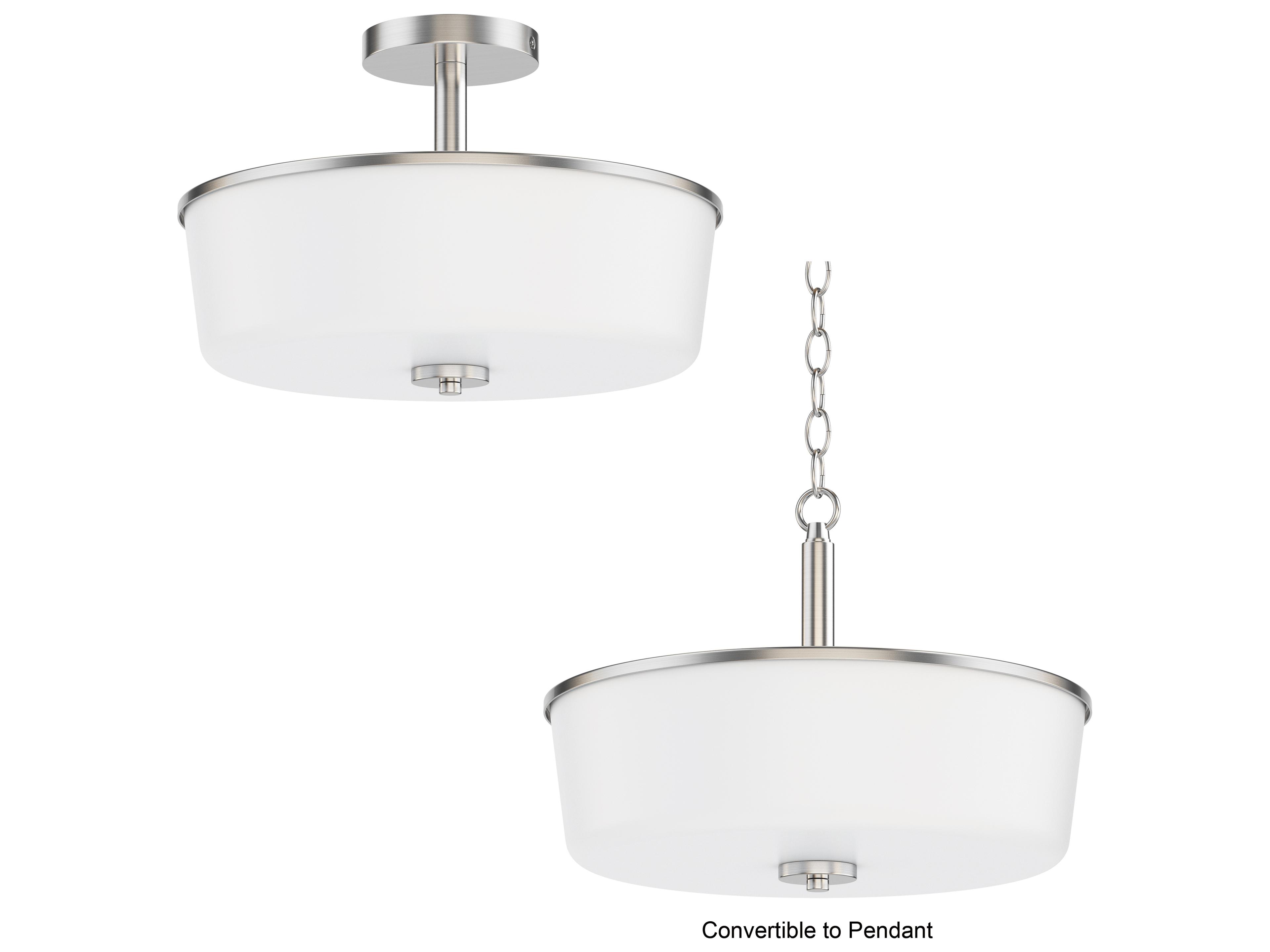 Maxim Lighting Fuller 3- Light Satin Nickel Drum Pendant