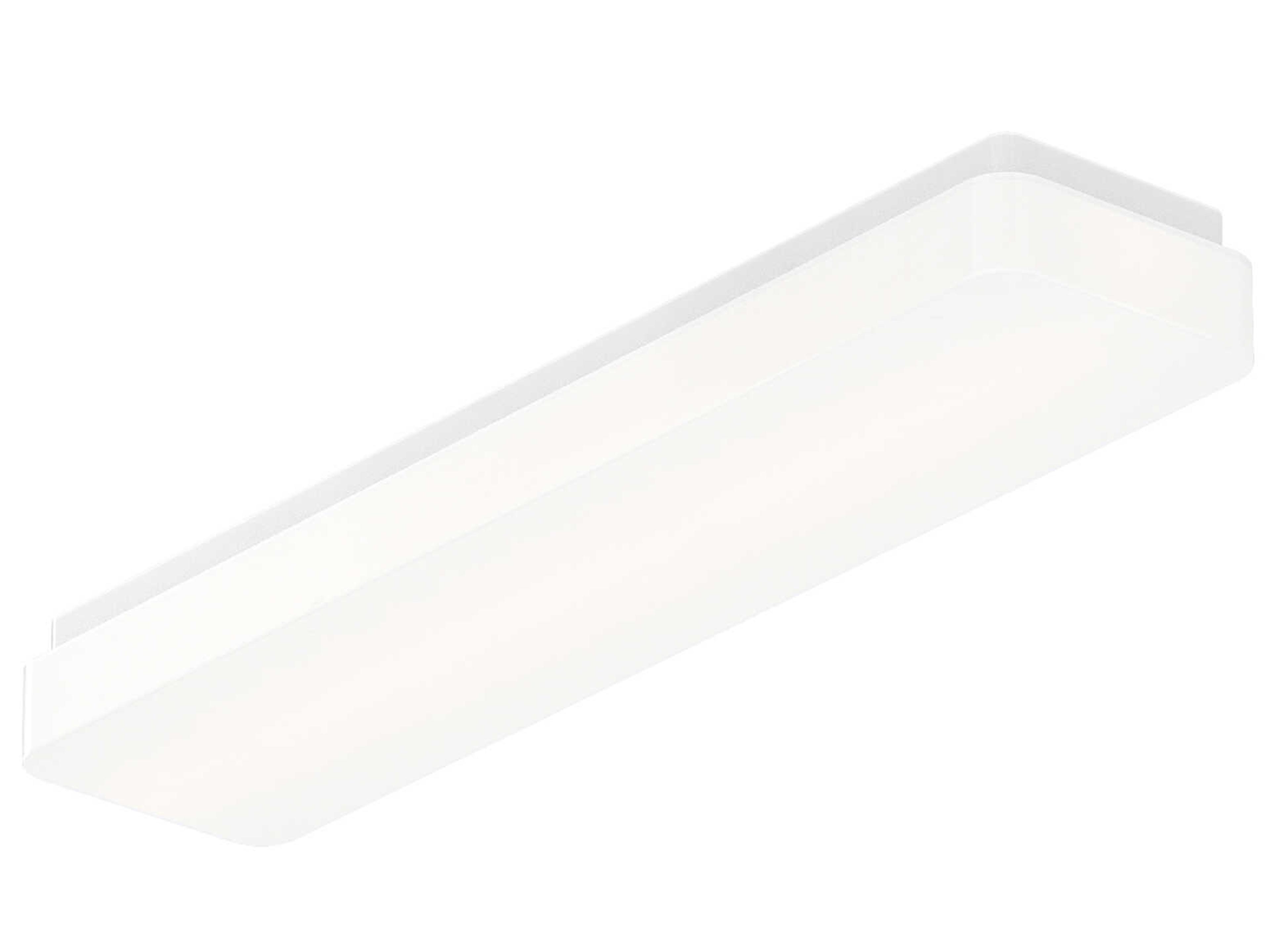 Cloud 1-Light White Linear Flush Mount