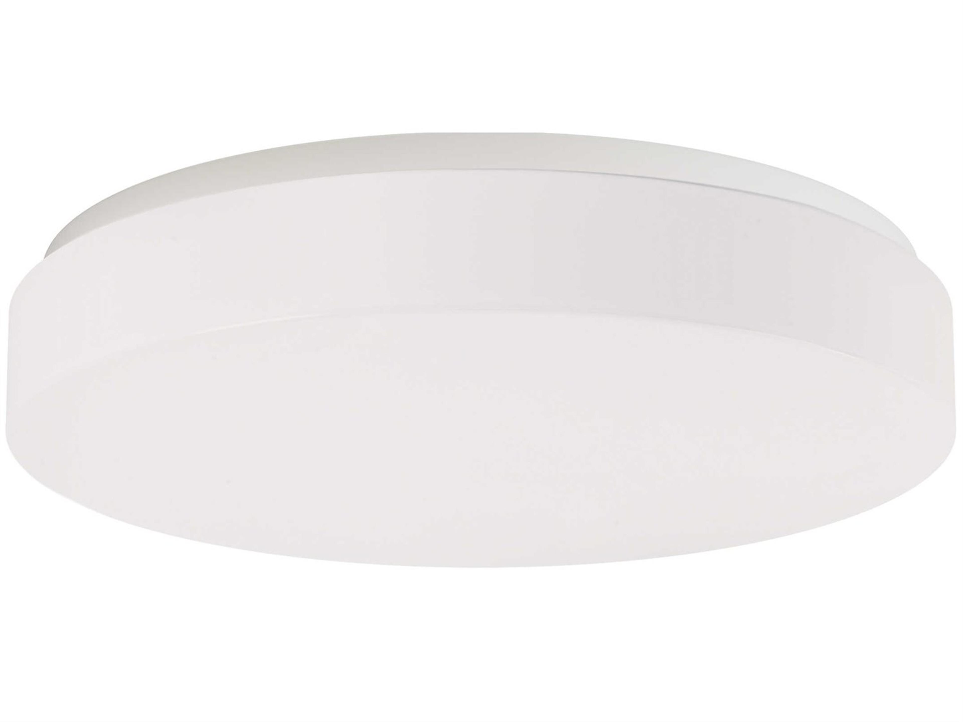 Mint 1-Light White Round Flush Mount