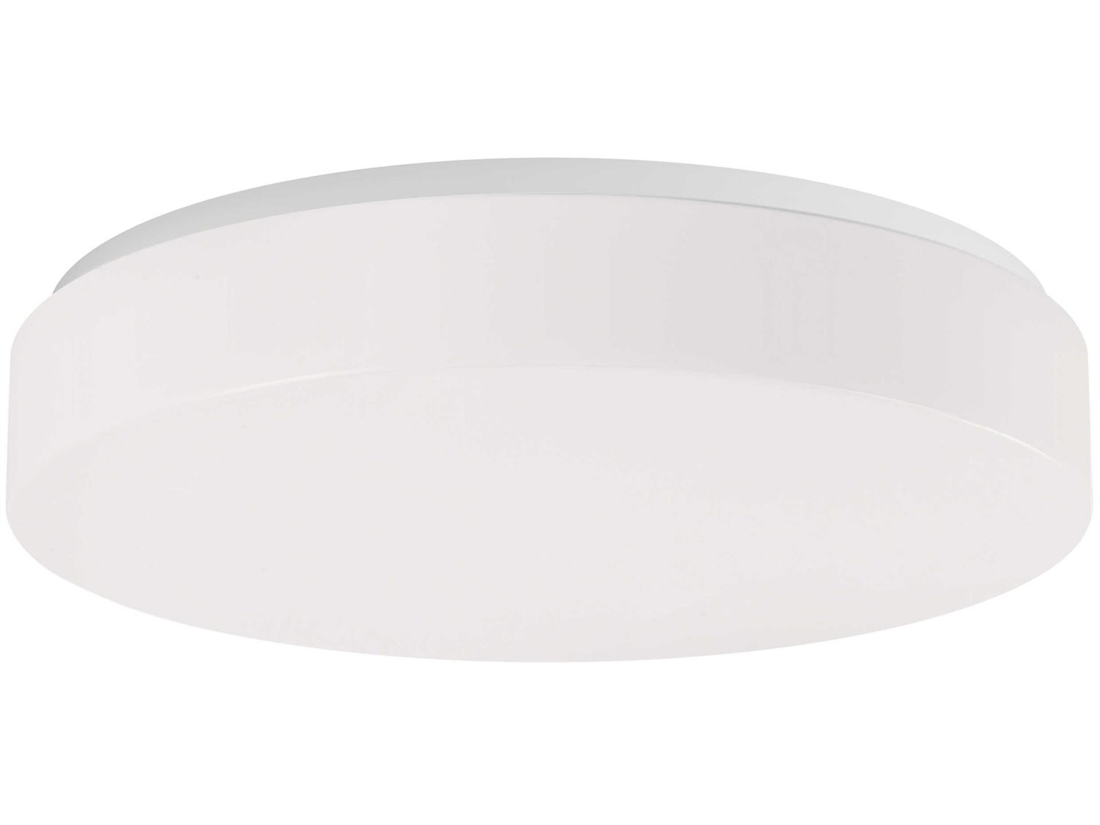 Mint 1-Light White Round Flush Mount