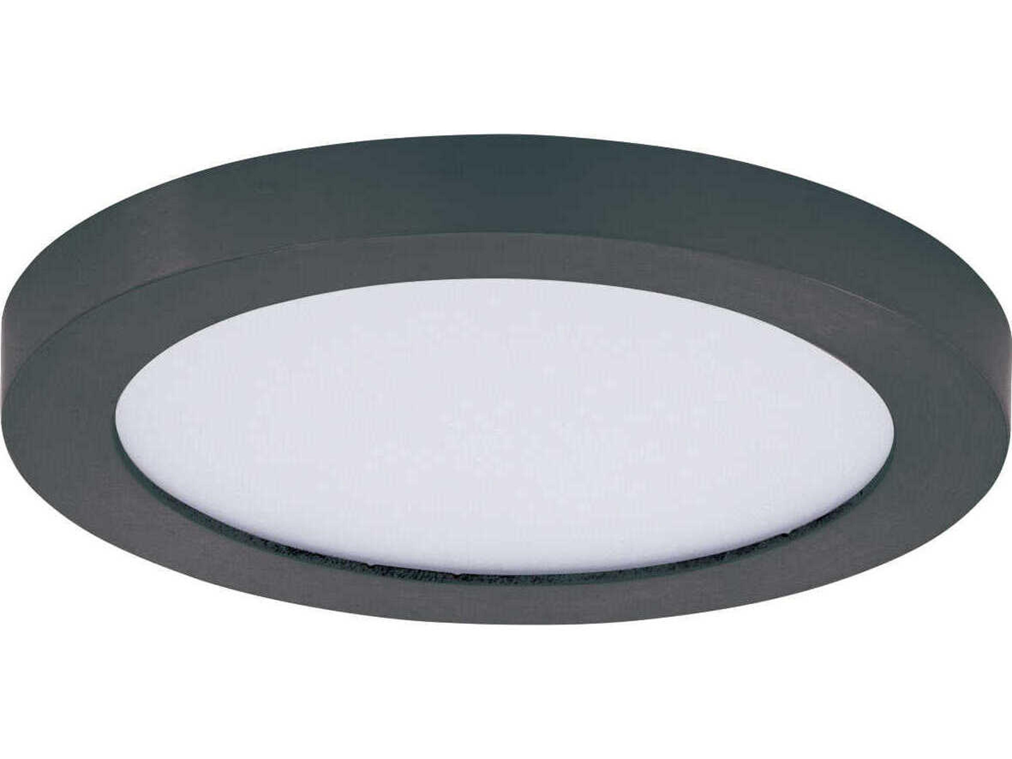 Chip 1-Light Black Round Flush Mount