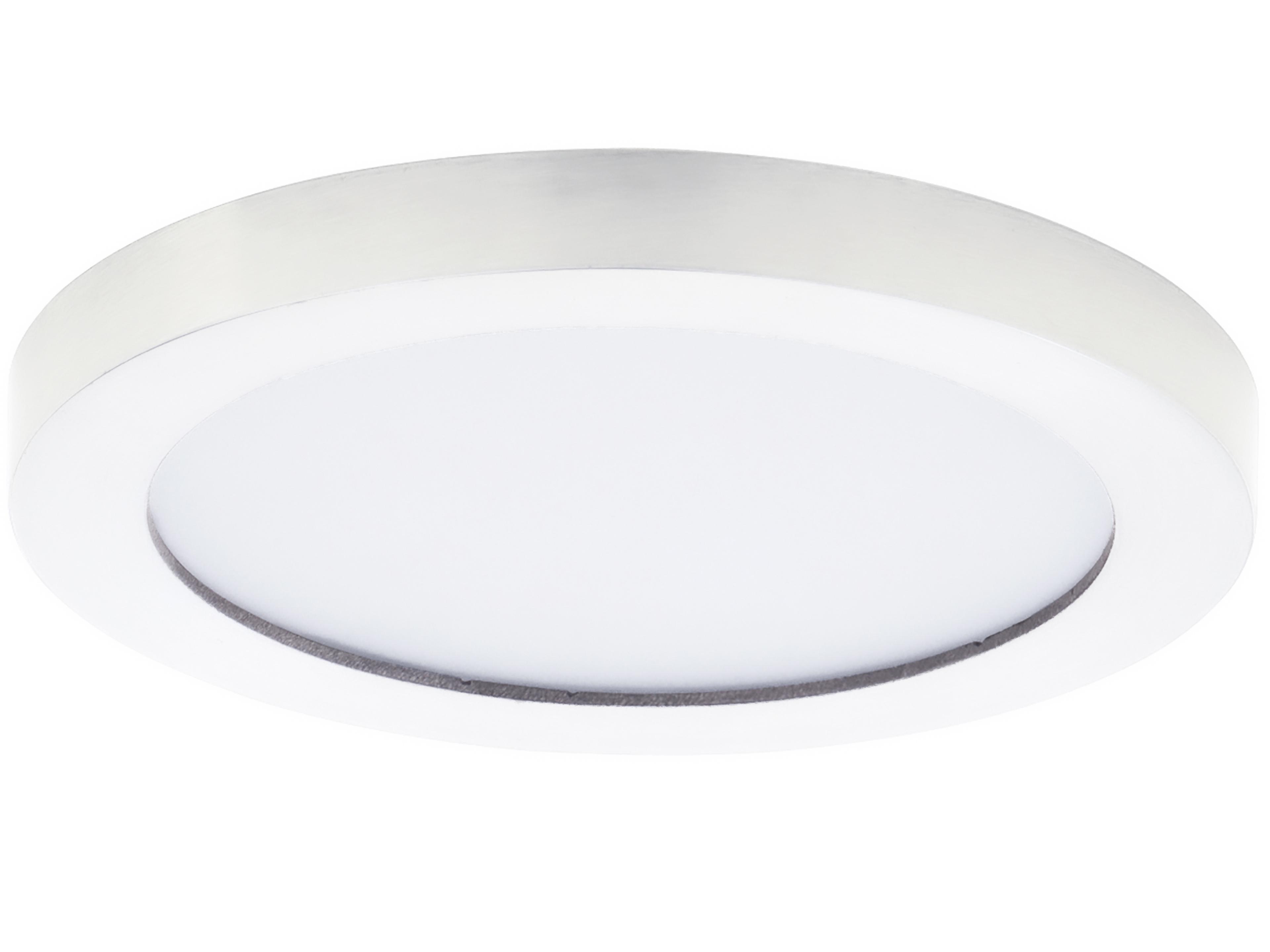 Chip 1-Light White Round Flush Mount