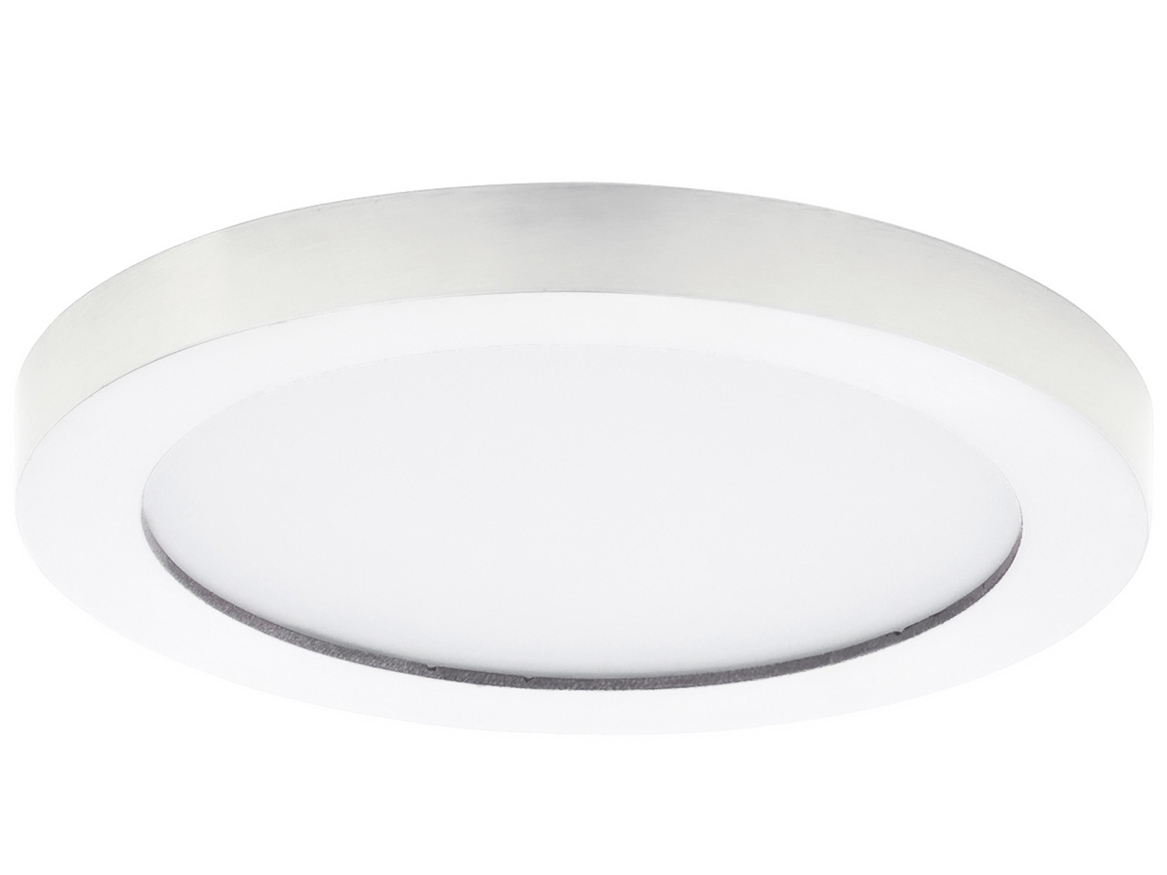 Chip 1-Light White Round Flush Mount