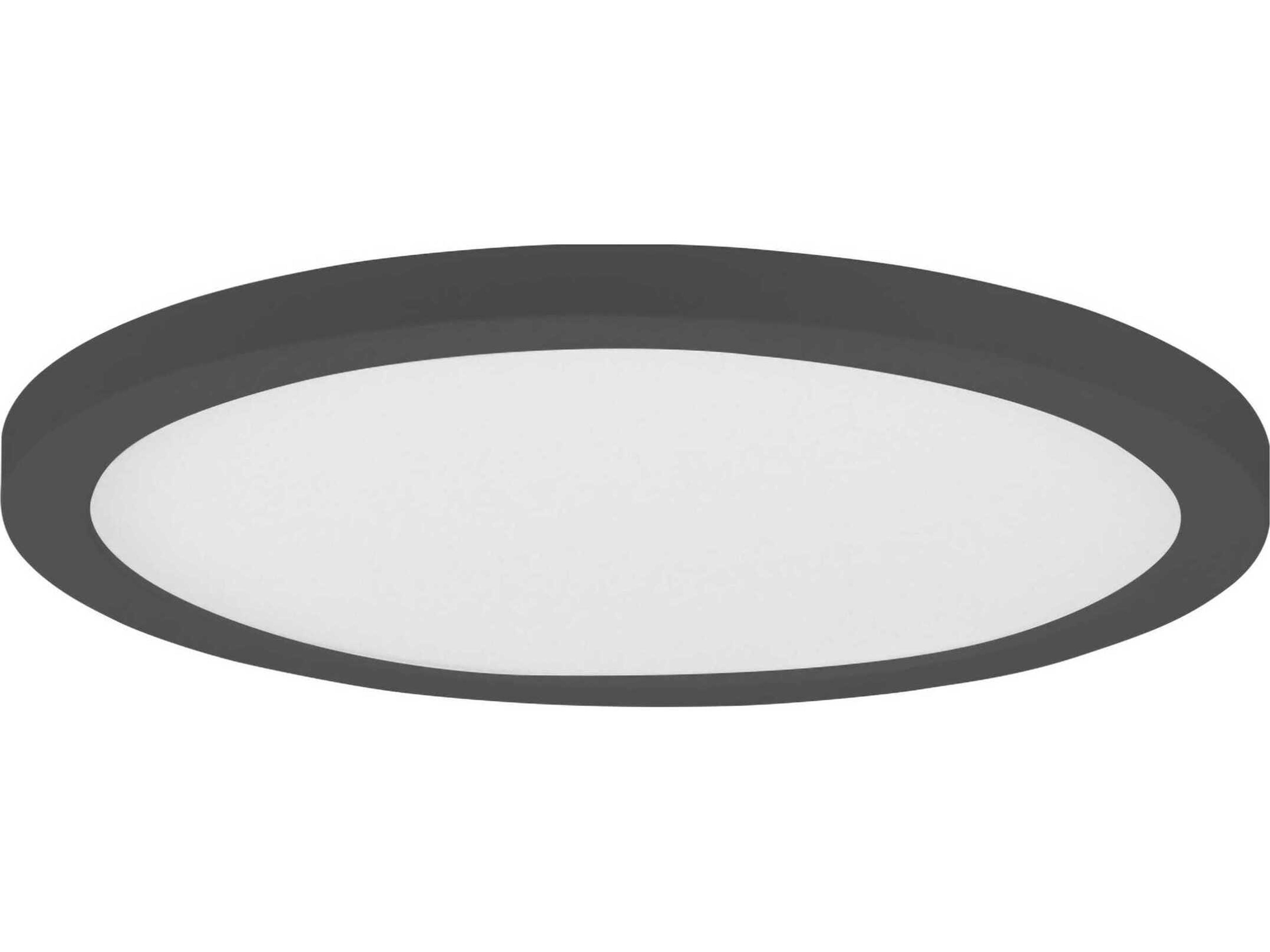 Chip 1-Light Black Round Flush Mount