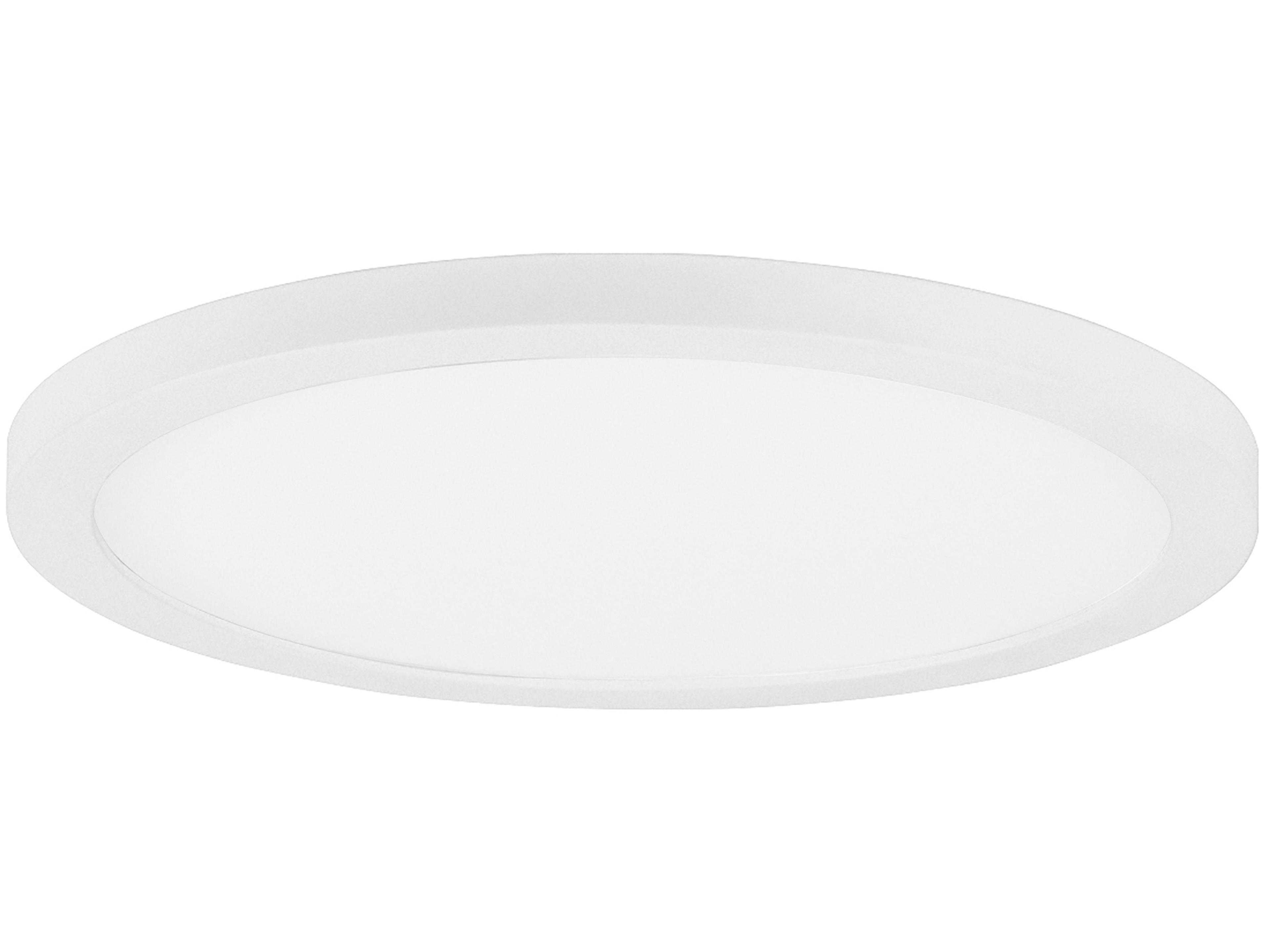 Chip 1-Light White Round Flush Mount