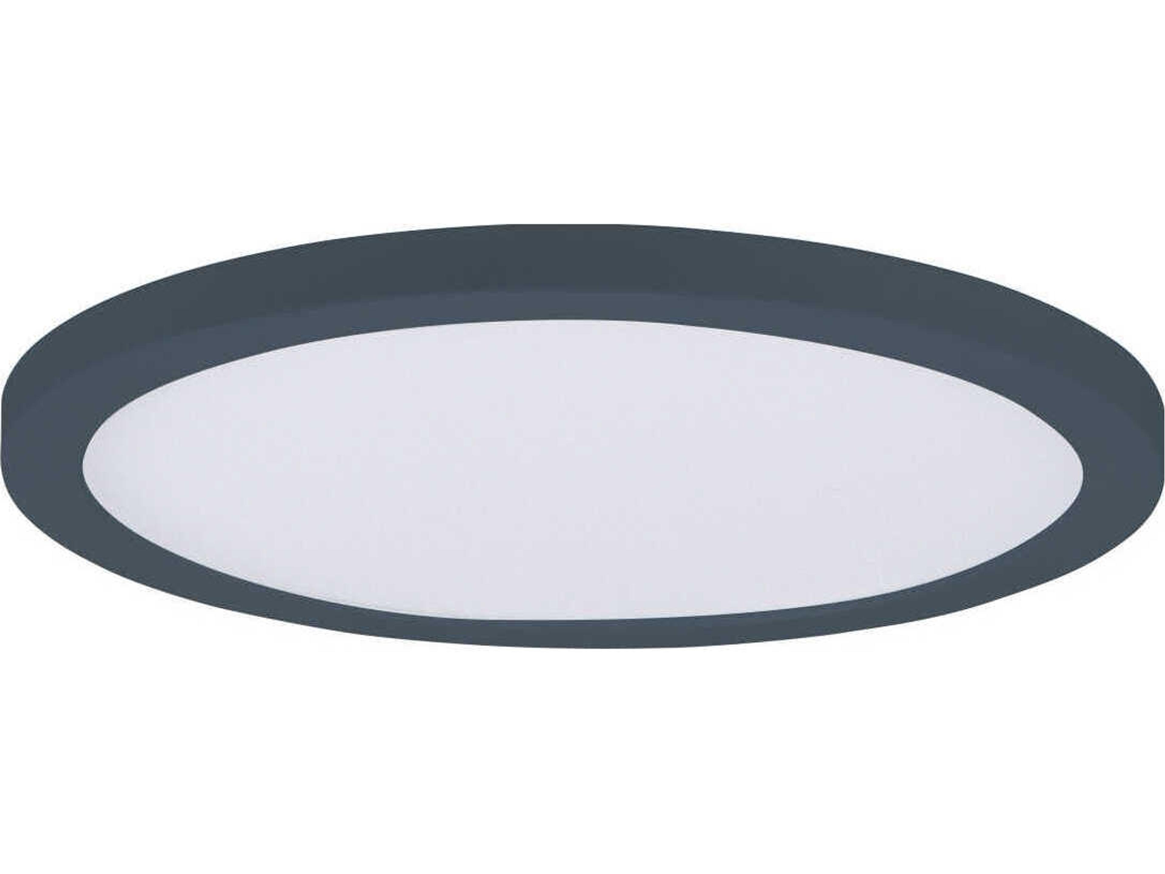 Chip 1-Light Black Round Flush Mount