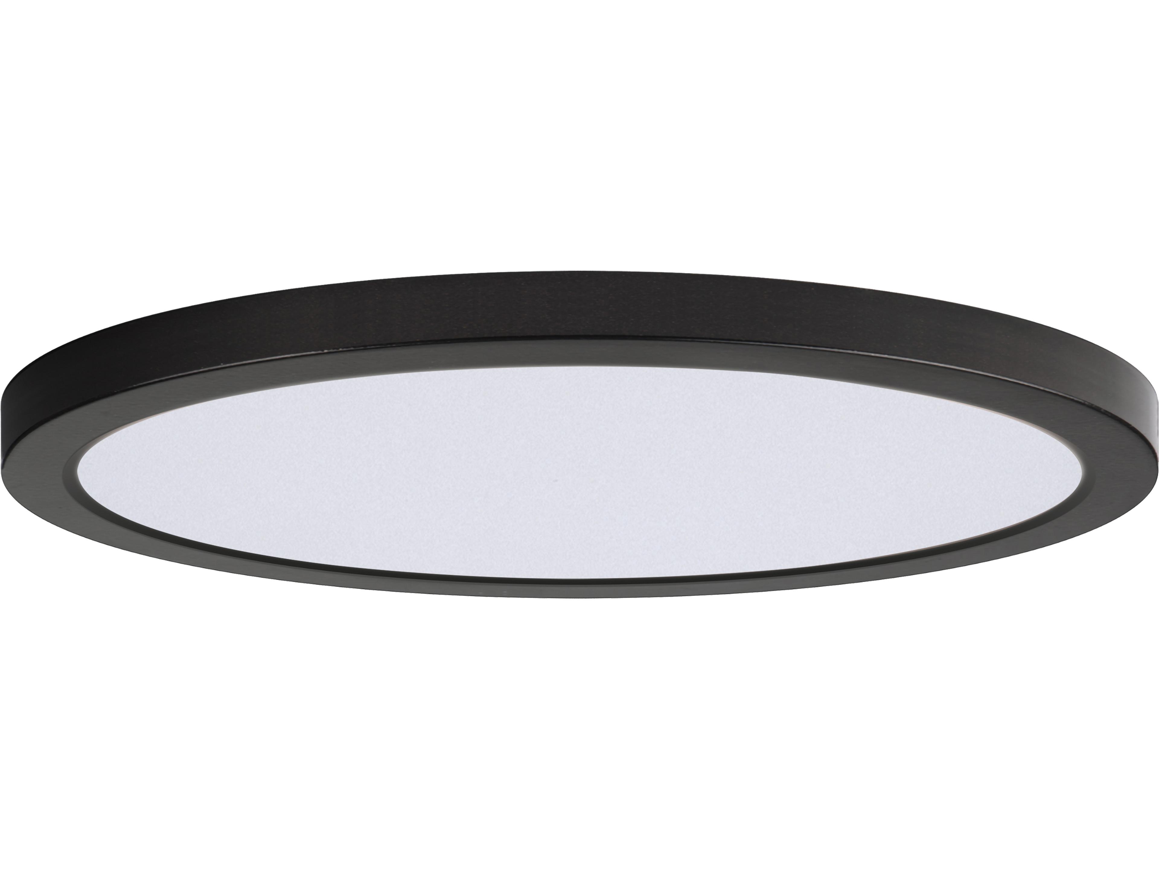 Maxim Lighting Chip 1- Light Black LED Round Flush Mount