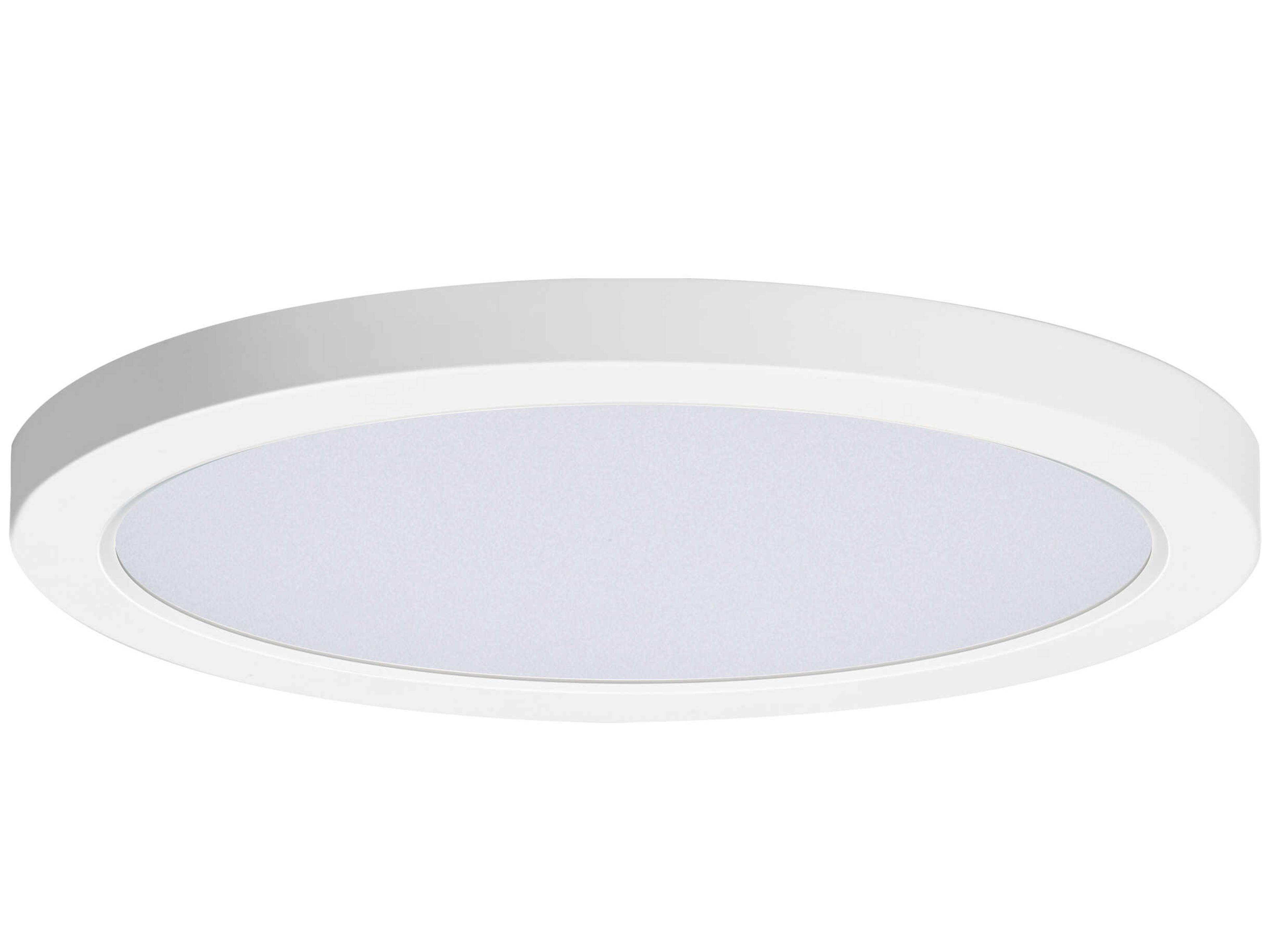 Chip 1-Light White Round Flush Mount