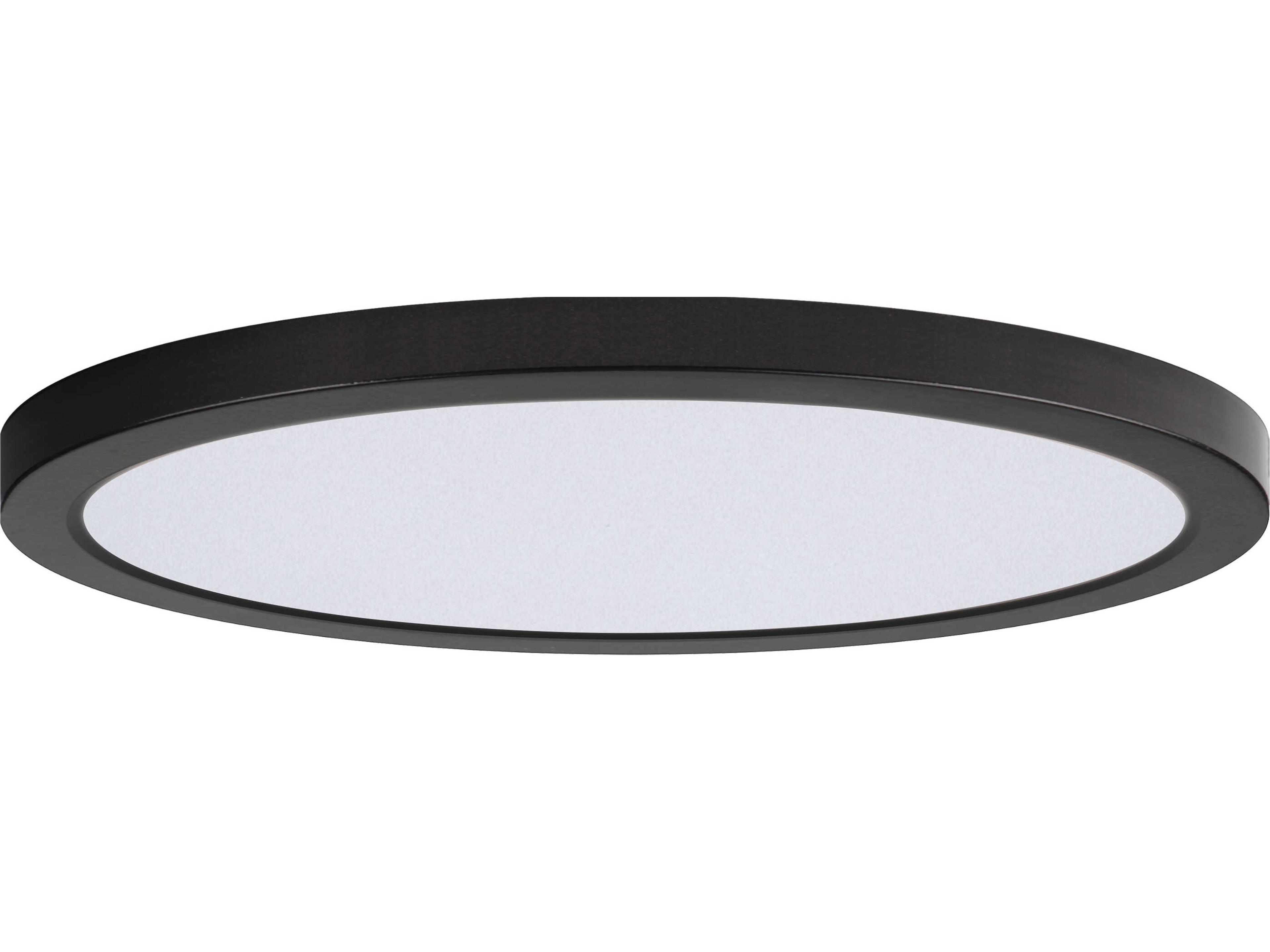 Chip 1-Light Black Round Flush Mount