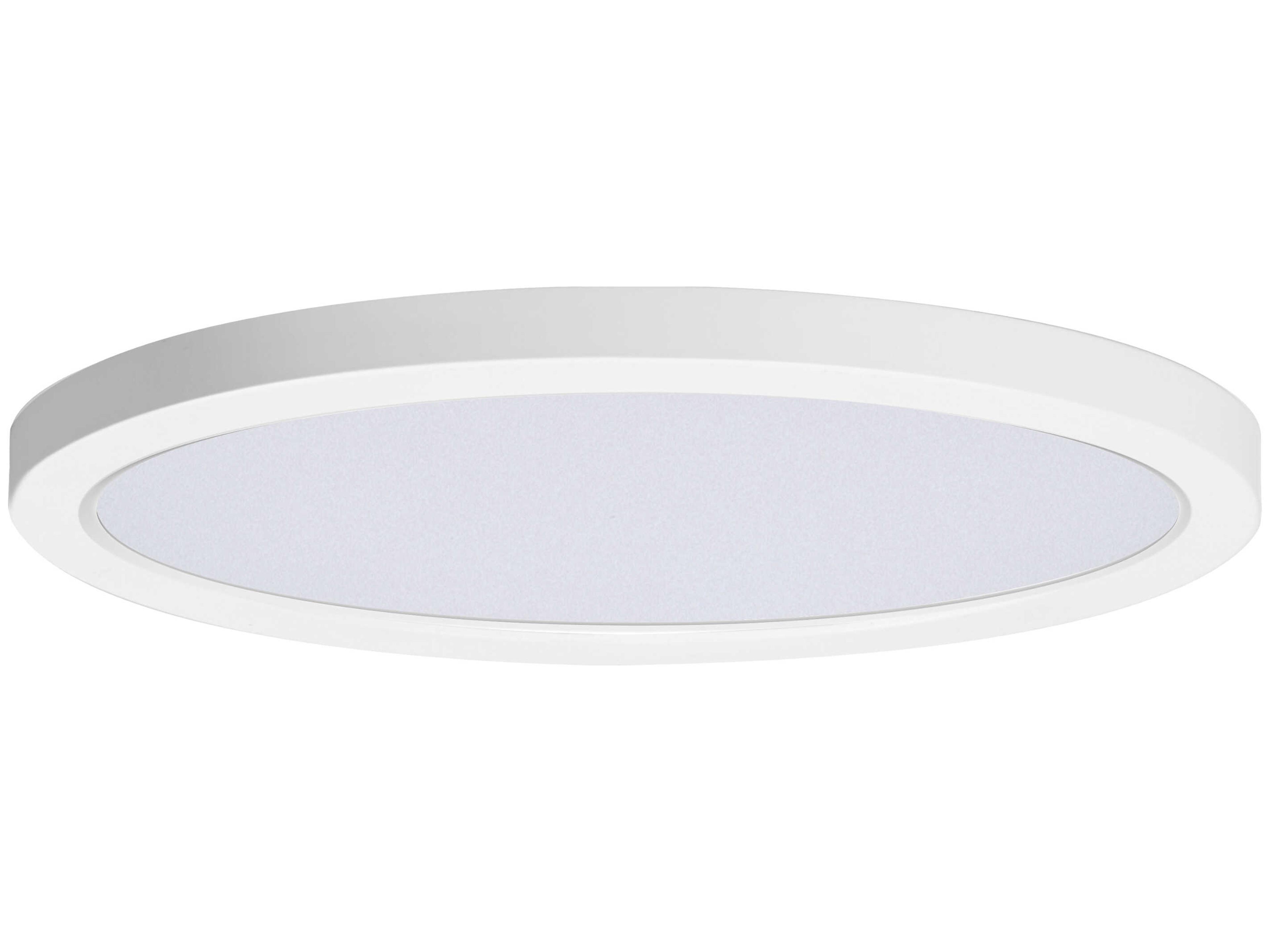 Chip 1-Light White Round Flush Mount