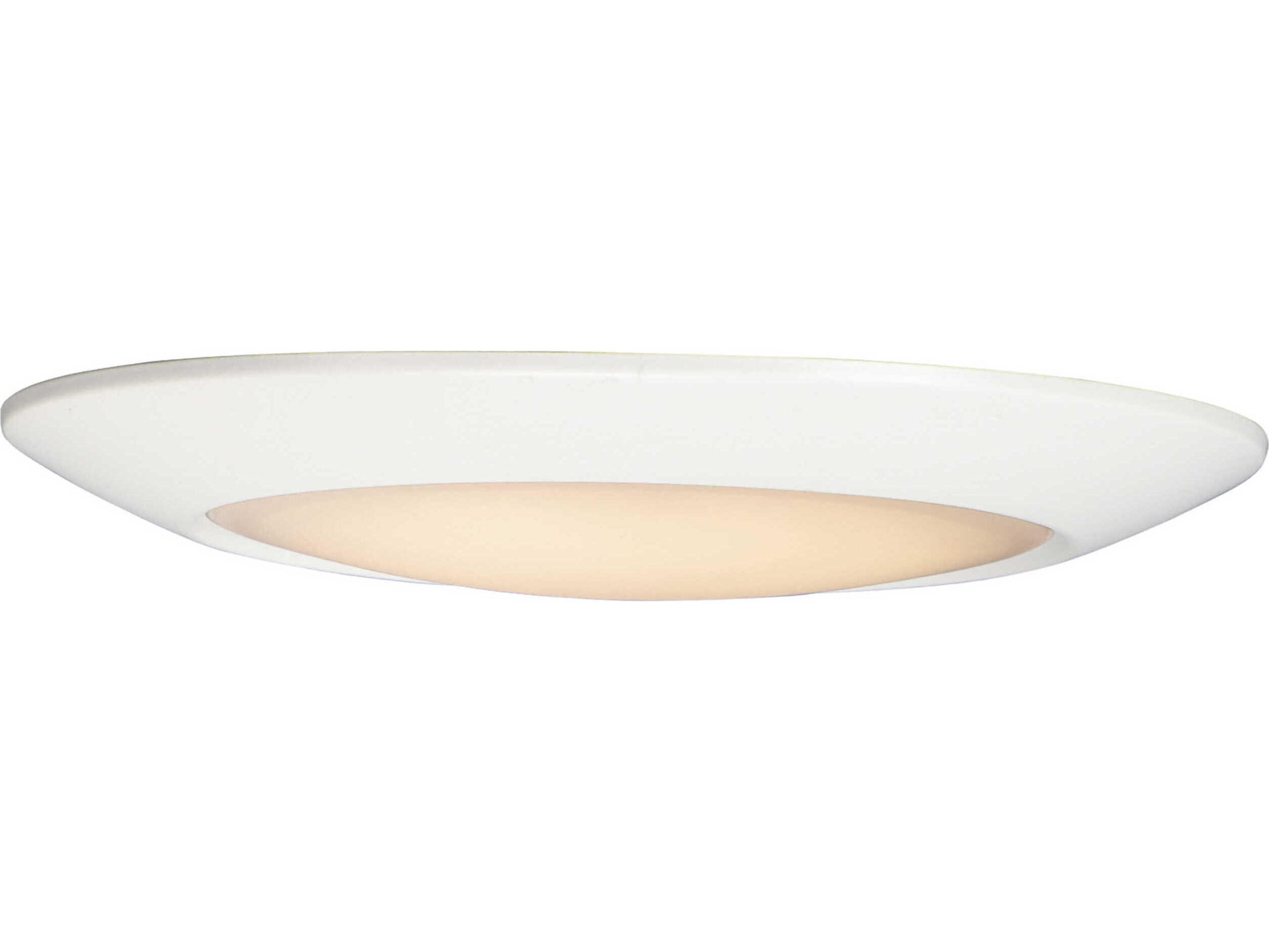 Diverse 1-Light White Bowl Flush Mount