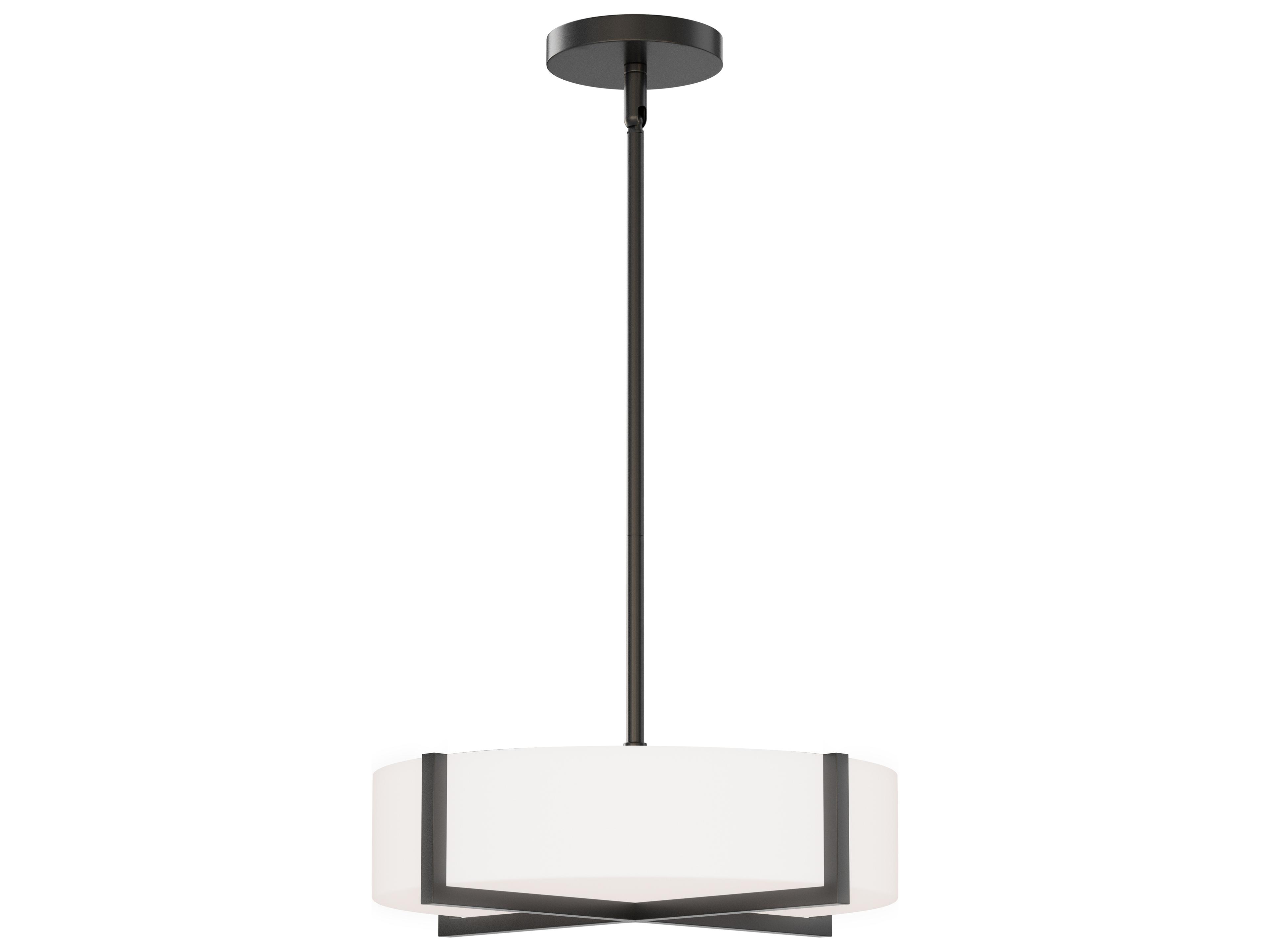 Dexter 1- Light Black Drum Semi Flush Mount