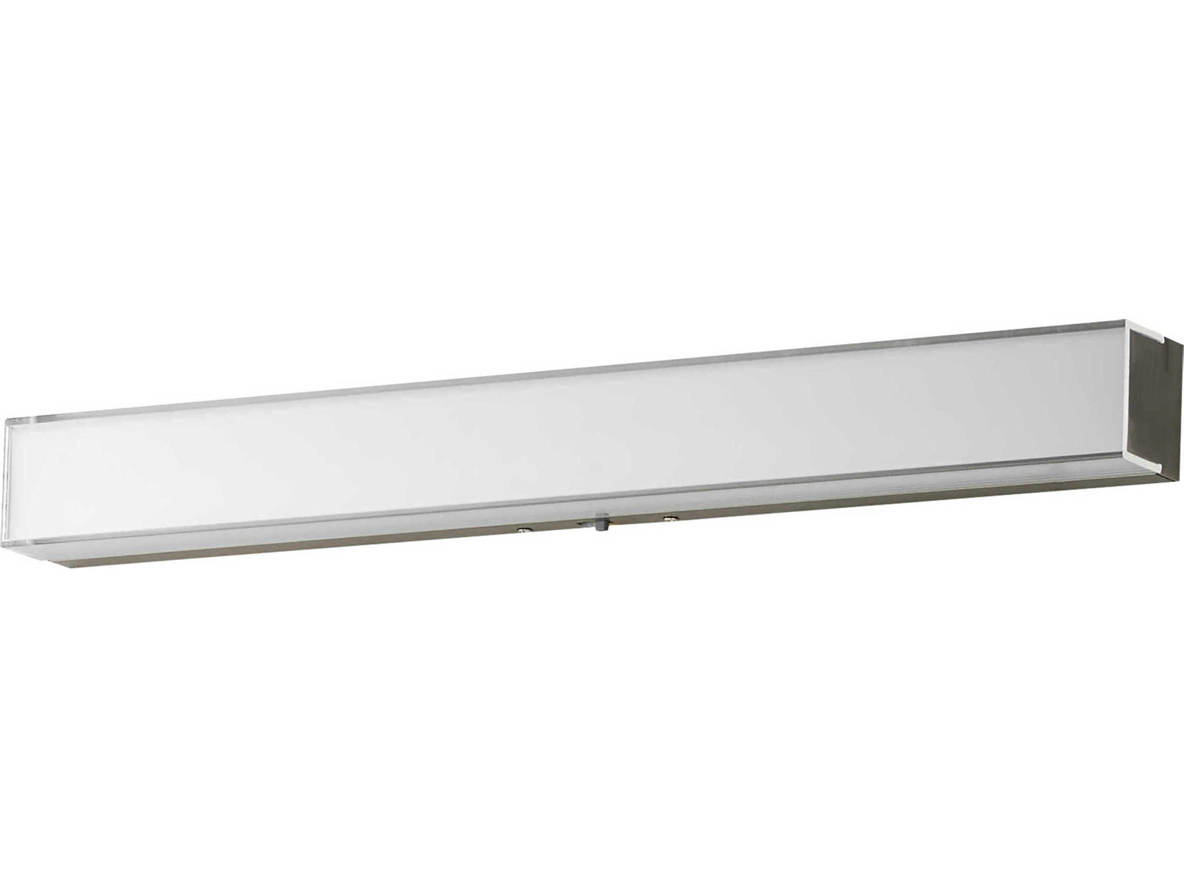 Edge 1-Light Satin Nickel Vanity Light