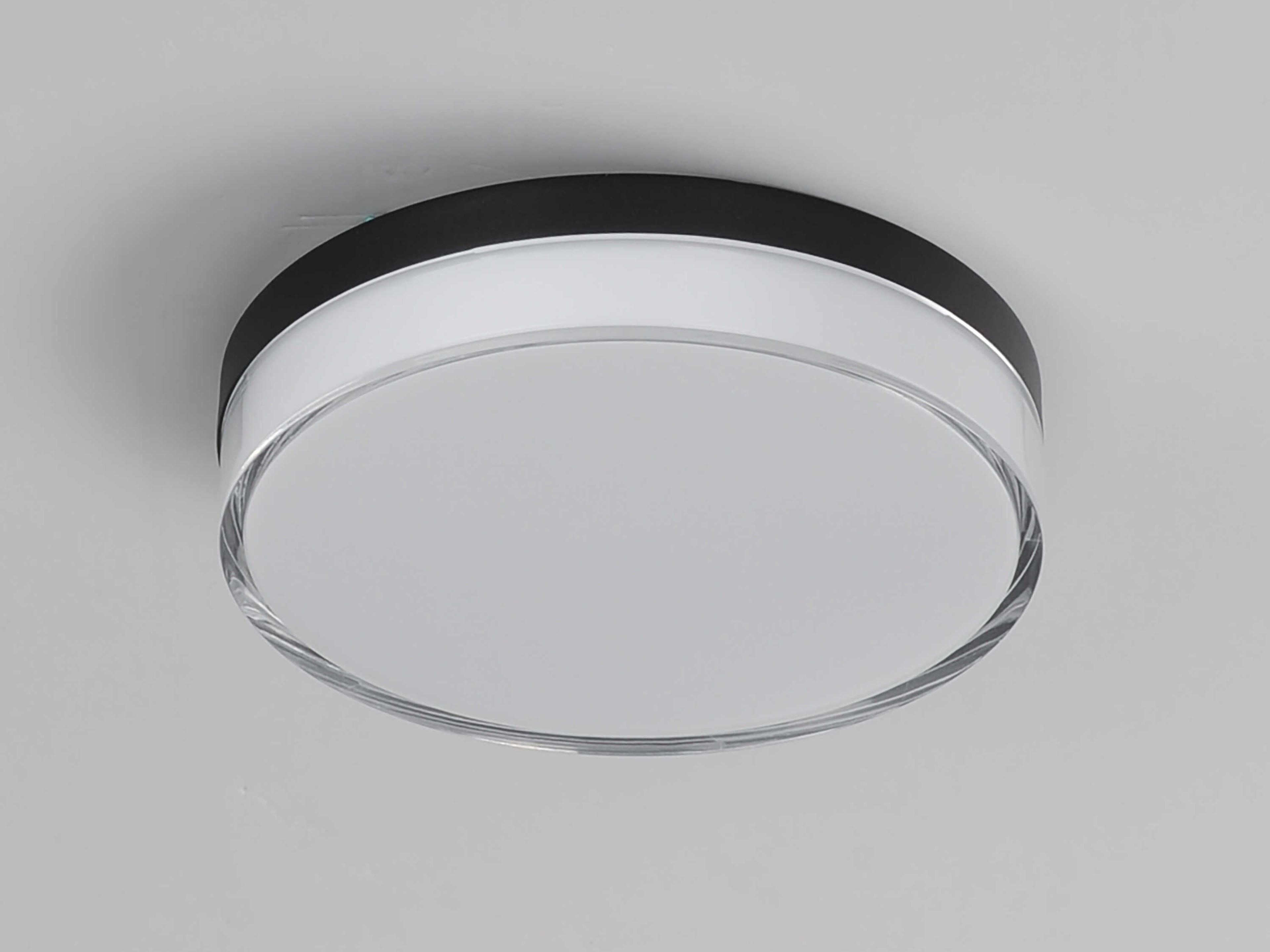 Maxim Lighting Edge 1-Light Black Round Flush Mount