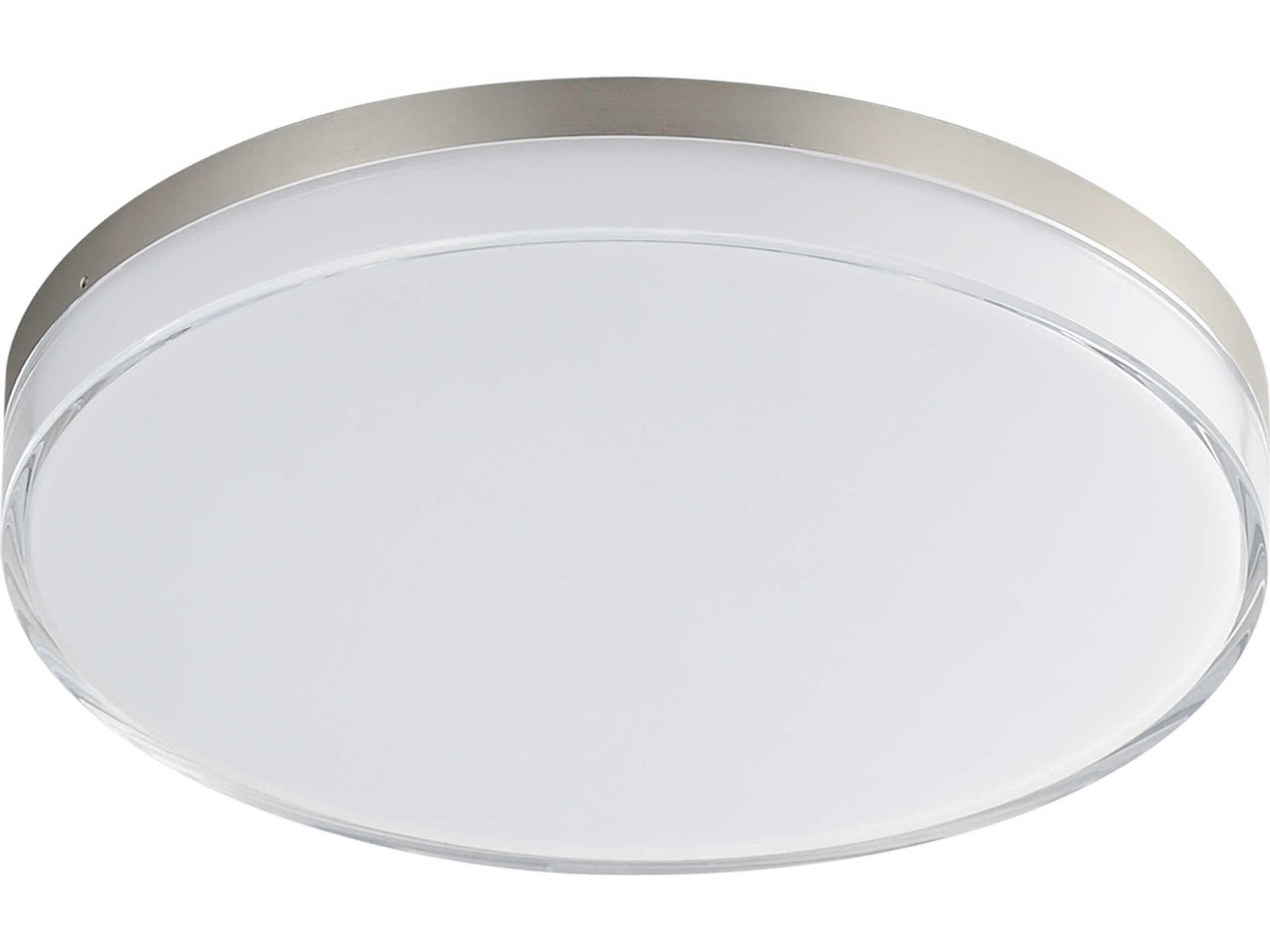 Maxim Lighting Edge 1-Light Satin Nickel Round Flush Mount