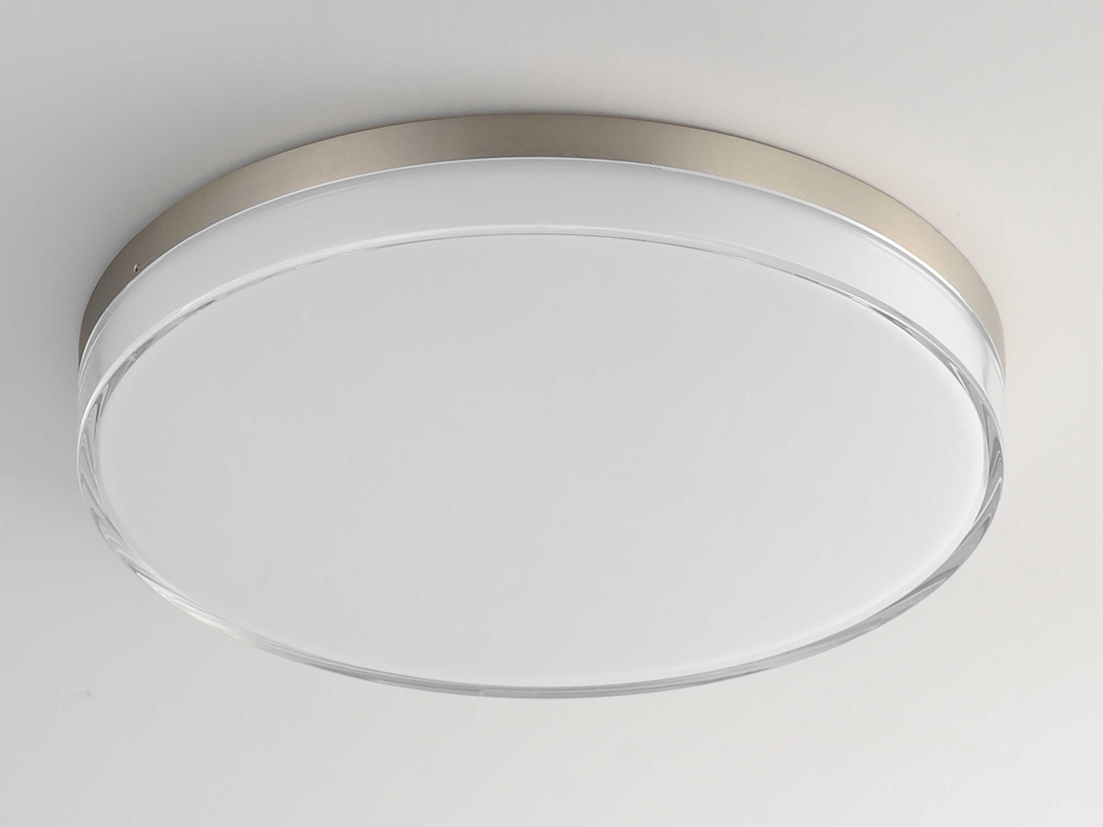 Maxim Lighting Edge 1-Light Satin Nickel Round Flush Mount