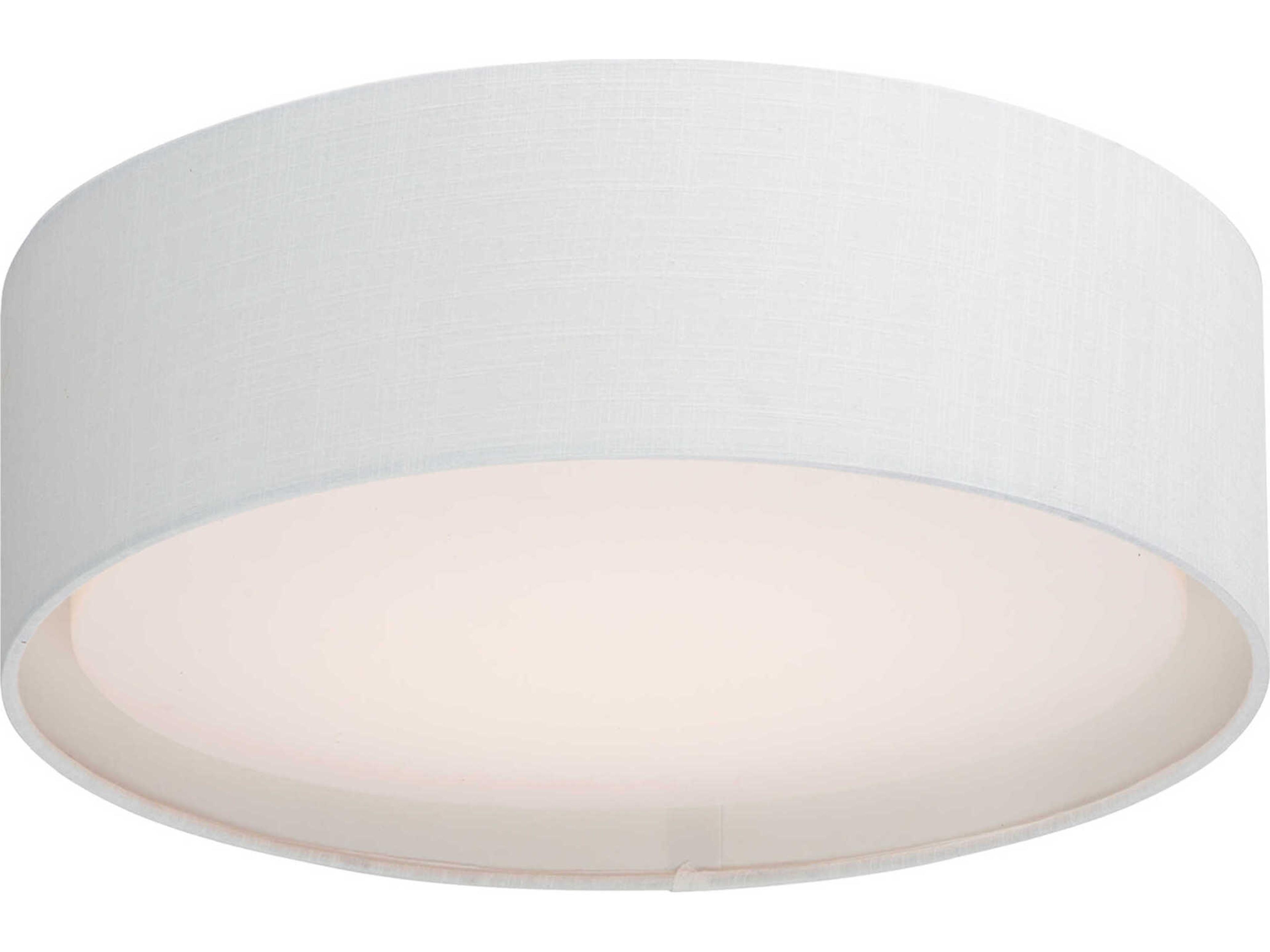 Prime 1-Light White LED Drum Flush Mount