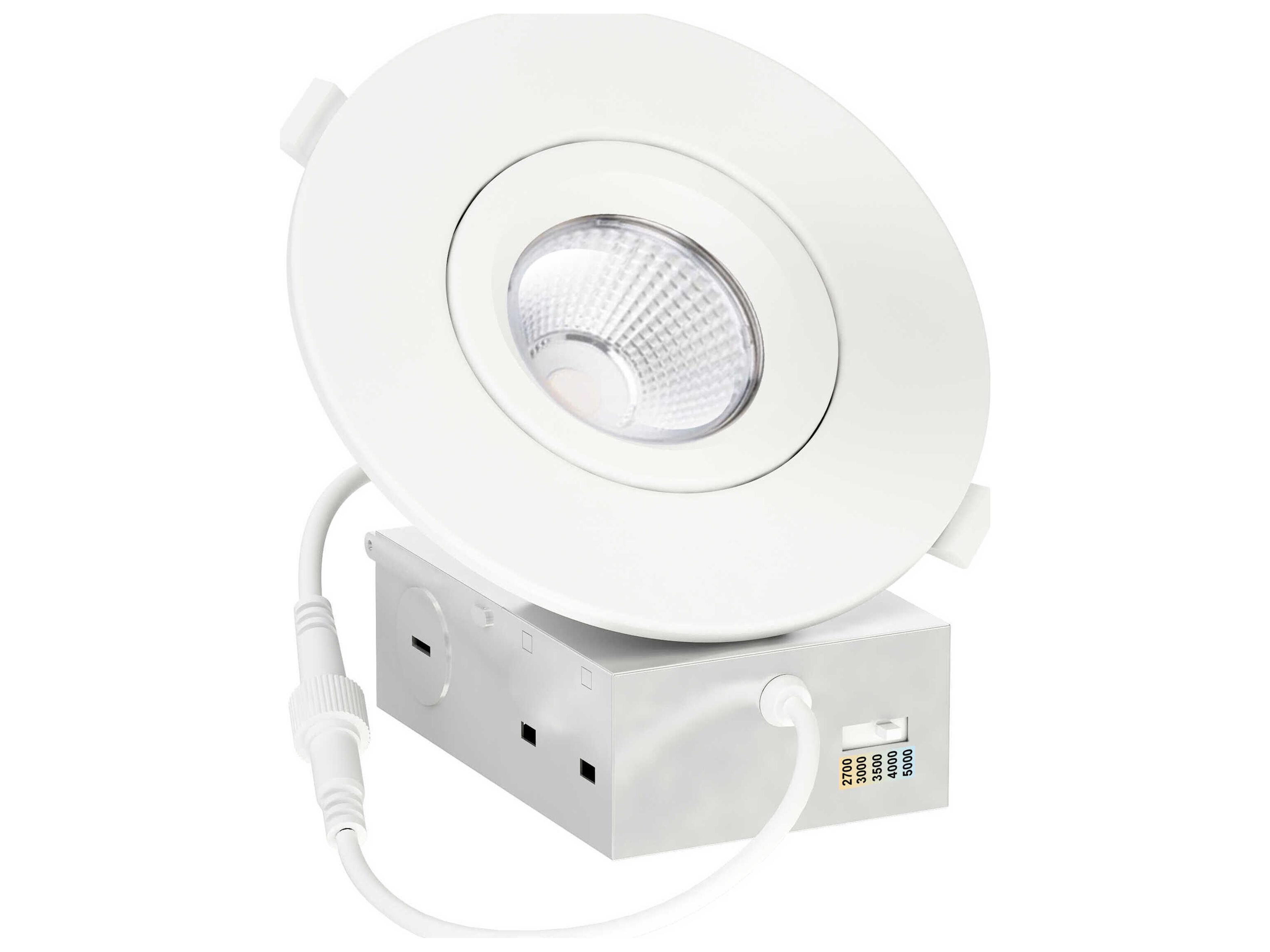 Maxim Lighting Slim Gimbal 1-Light White Round Recessed Light