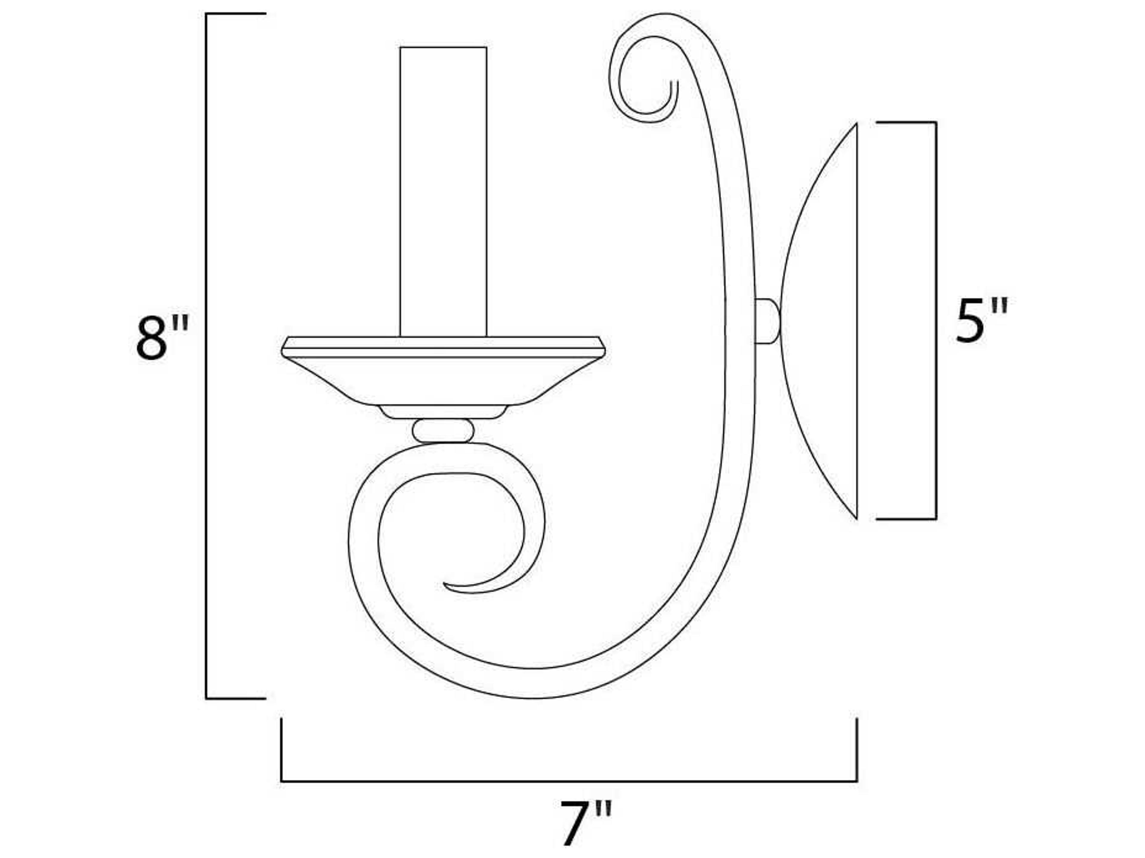 Maxim Lighting Loft Oil Rubbed Bronze Wall Sconce