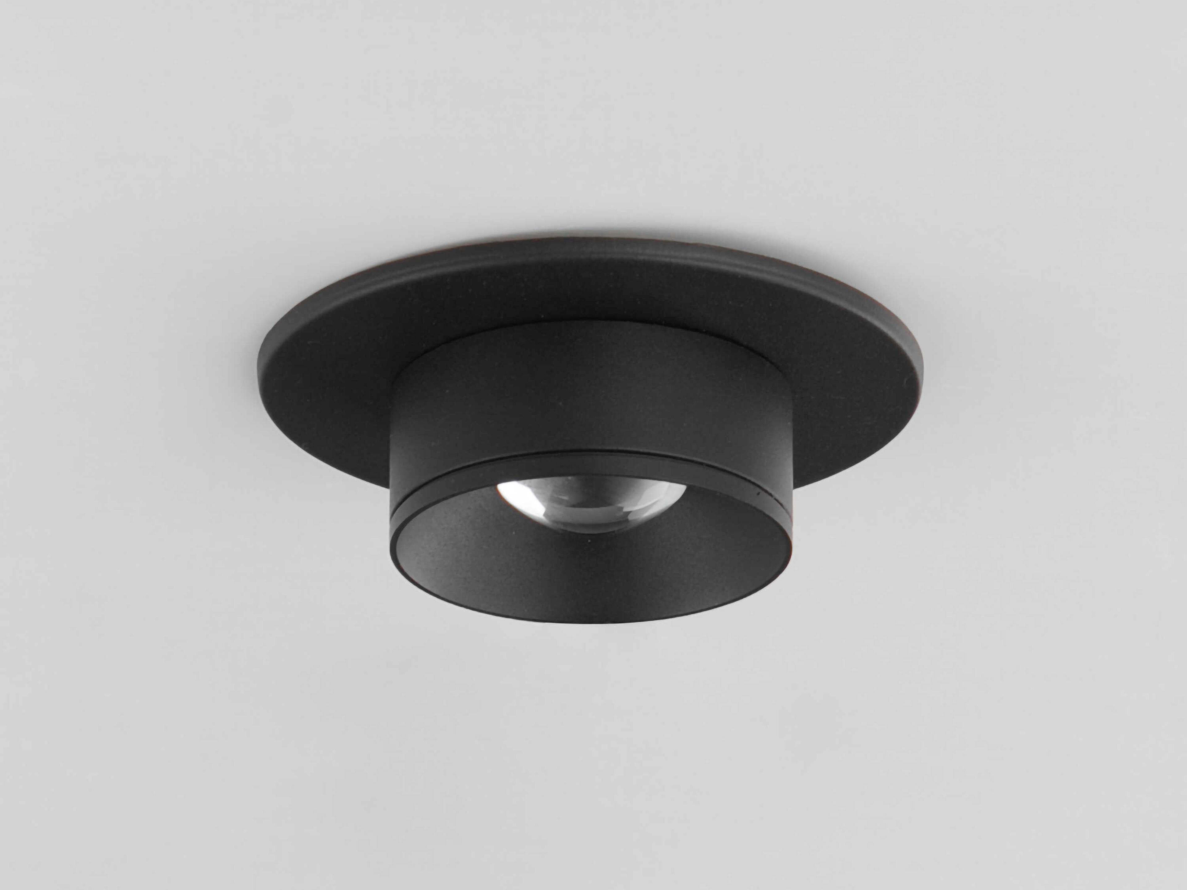 Maxim Lighting Caldera 1-Light Black Round Flush Mount