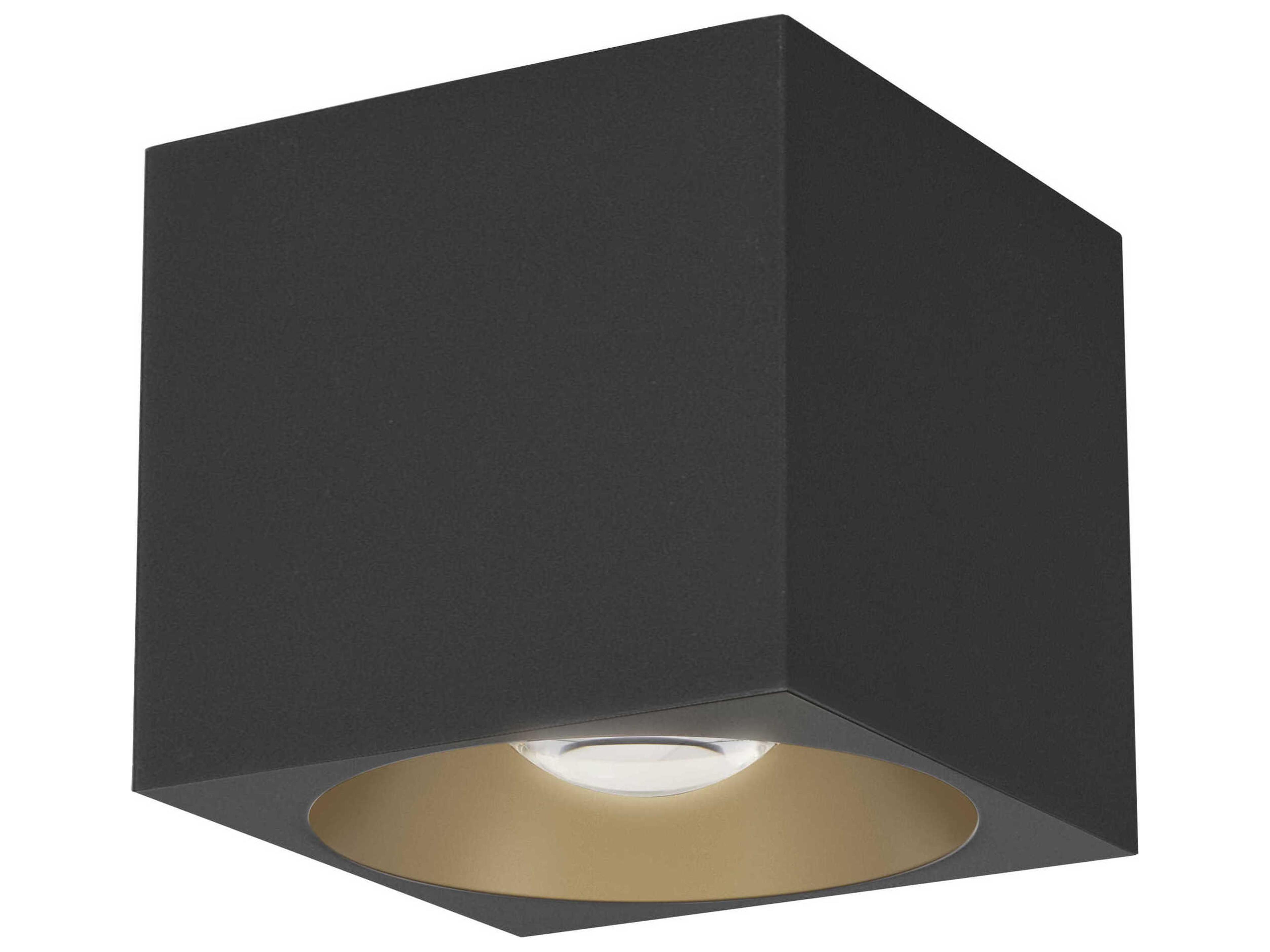 Stout 1-Light Black Flush Mount