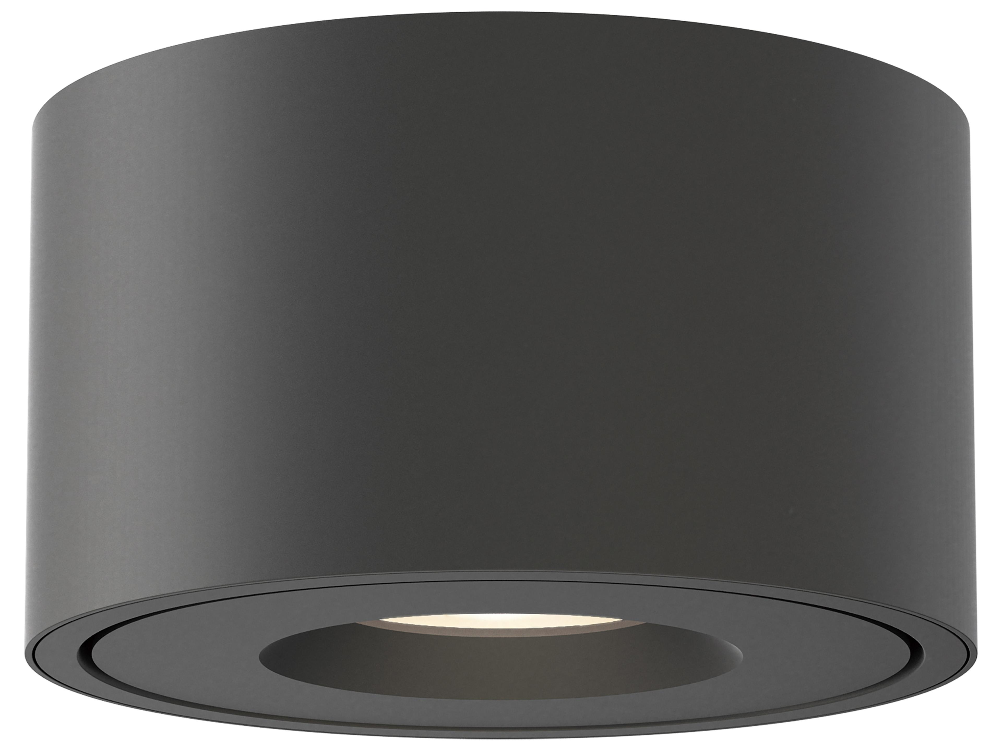 Fulcrum 1- Light Black Cylinder Flush Mount