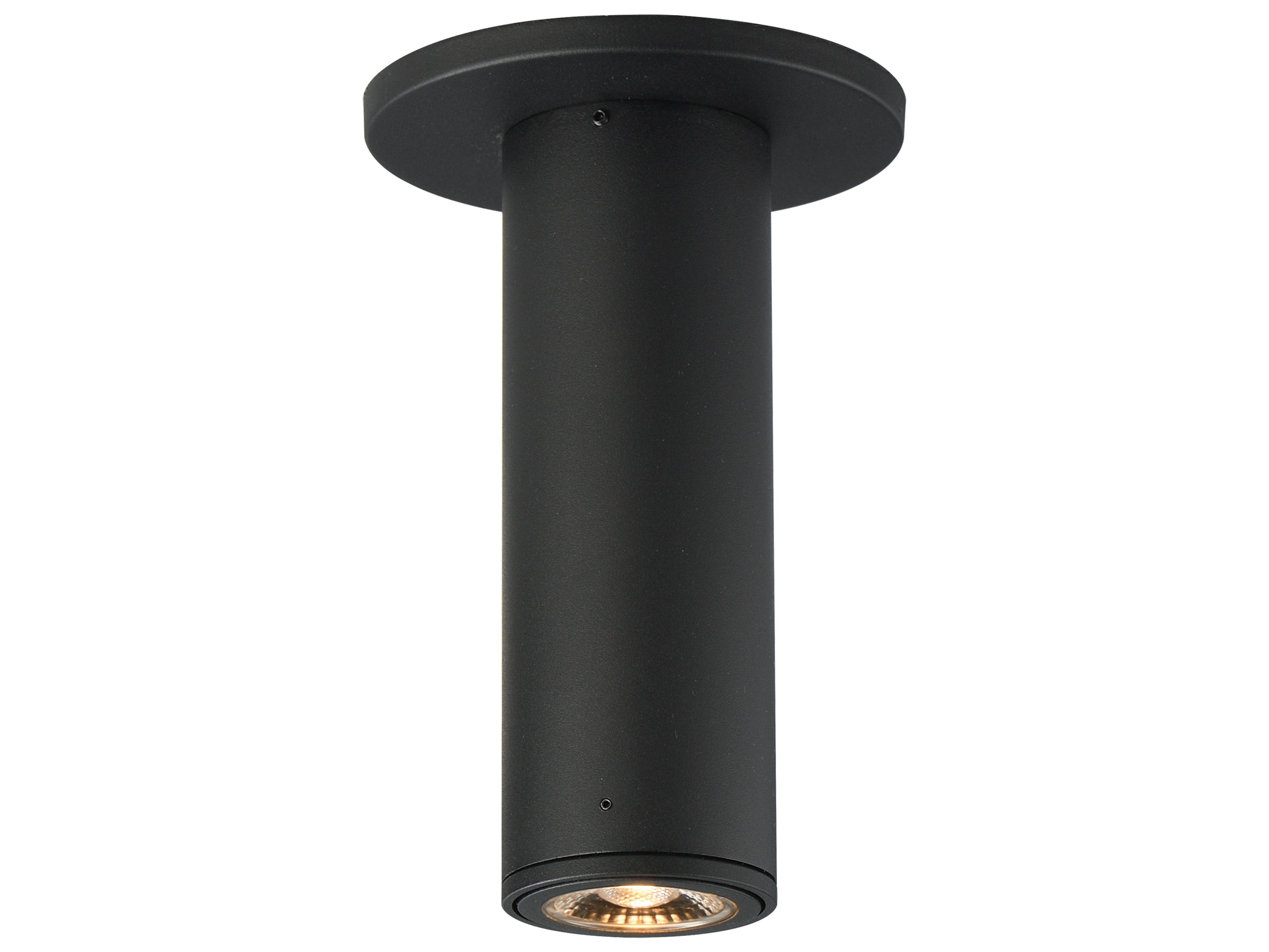 Fulcrum 1- Light Black Cylinder Flush Mount